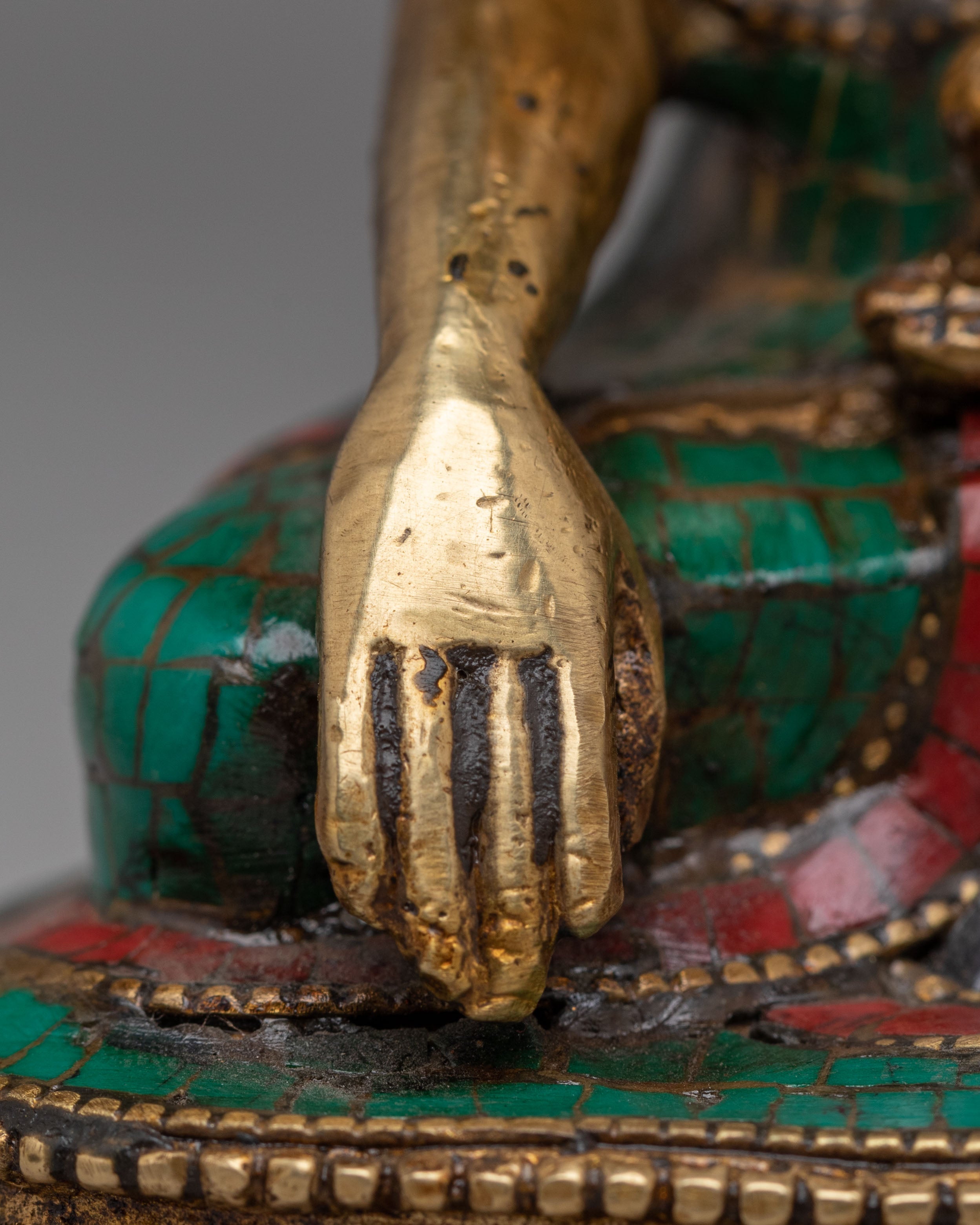 Tibetan Handmade Shakyamuni Buddha Statue | Spiritual Artwork