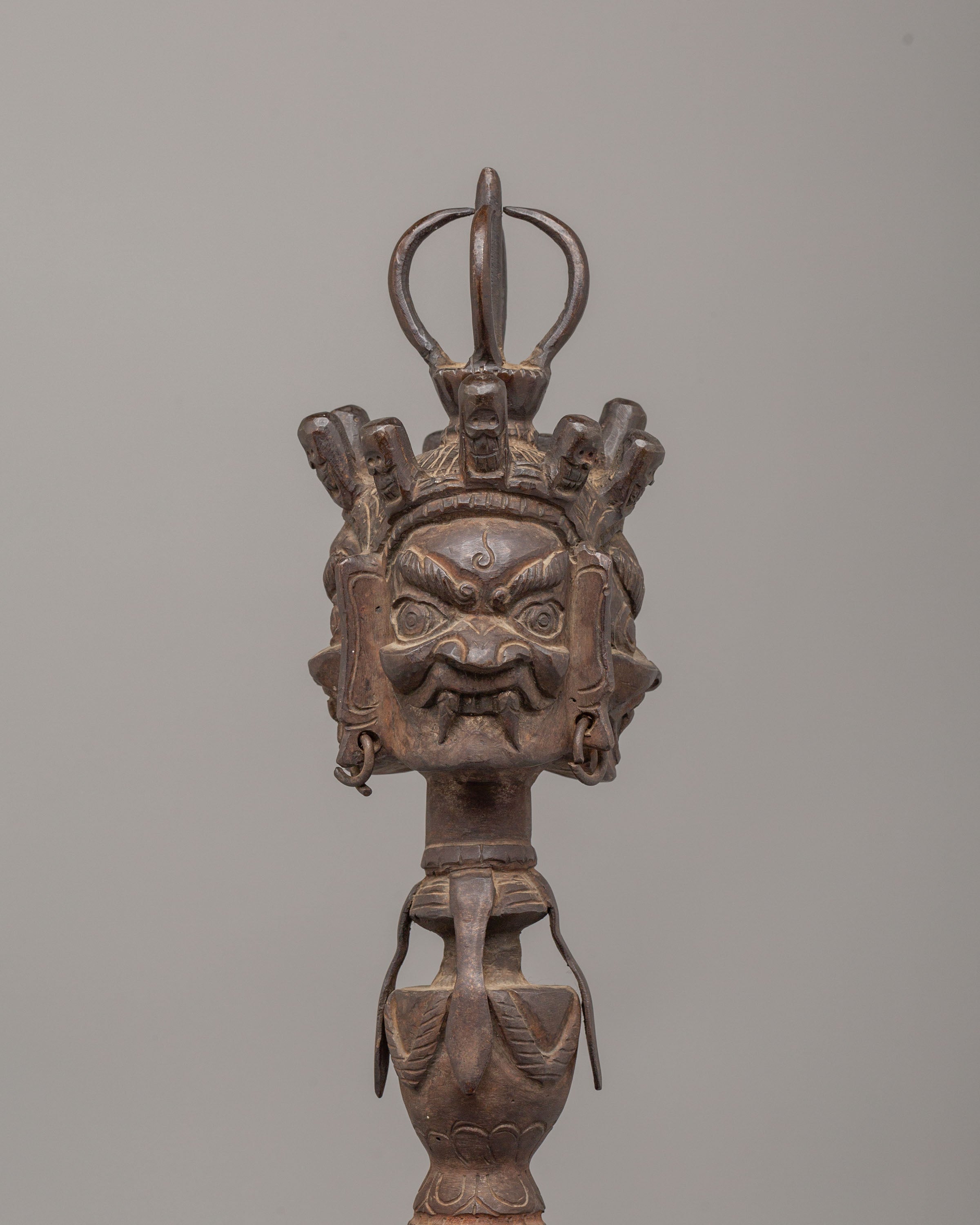 Tibetan Ceremonial Phurba | Sacred Ritual Dagger for Tantric Practices