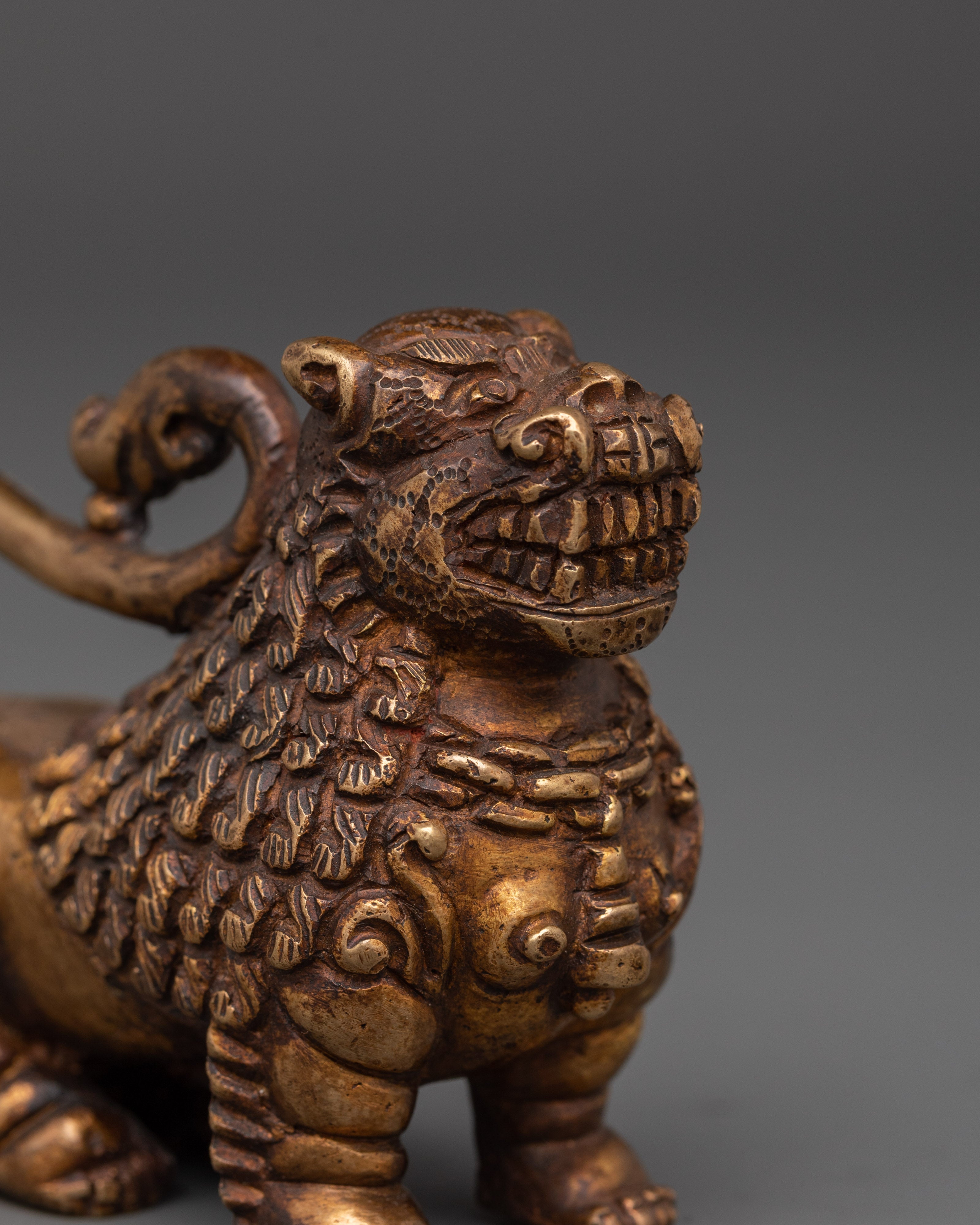 Sacred Guardian Lion Statue Set Spiritual Protection