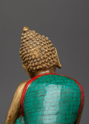Peaceful Buddha Brass Statue | Handcrafted Meditation Decor