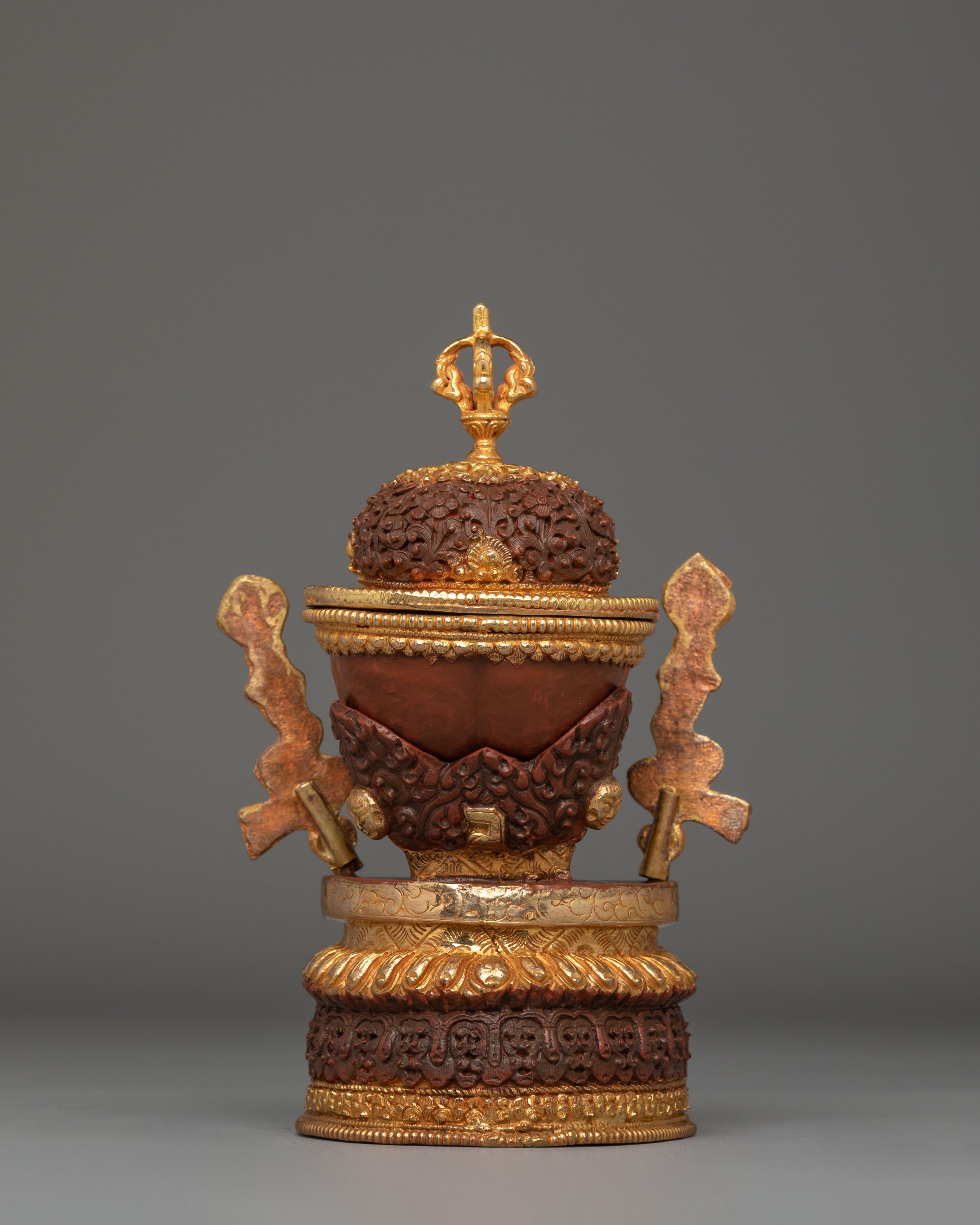 Handcrafted Tibetan Holy Kapala | Thöd-pa for Ritual Ceremonies