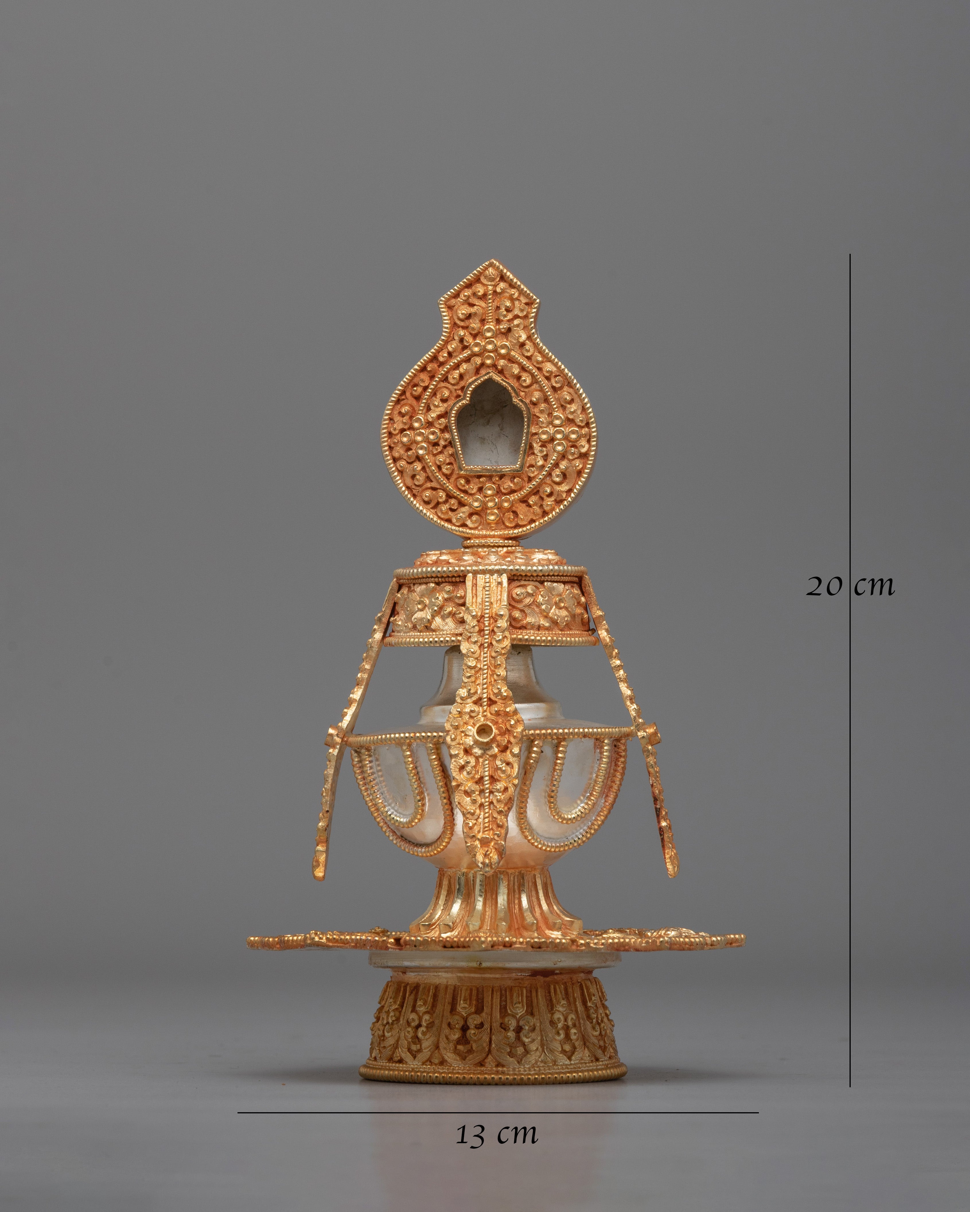 Buddhist Ritual Long Life Vase | Tibetan Ayur Kalasha Long Life & Auspicious Energy | Handcrafted Tibetan Tsebum Vase