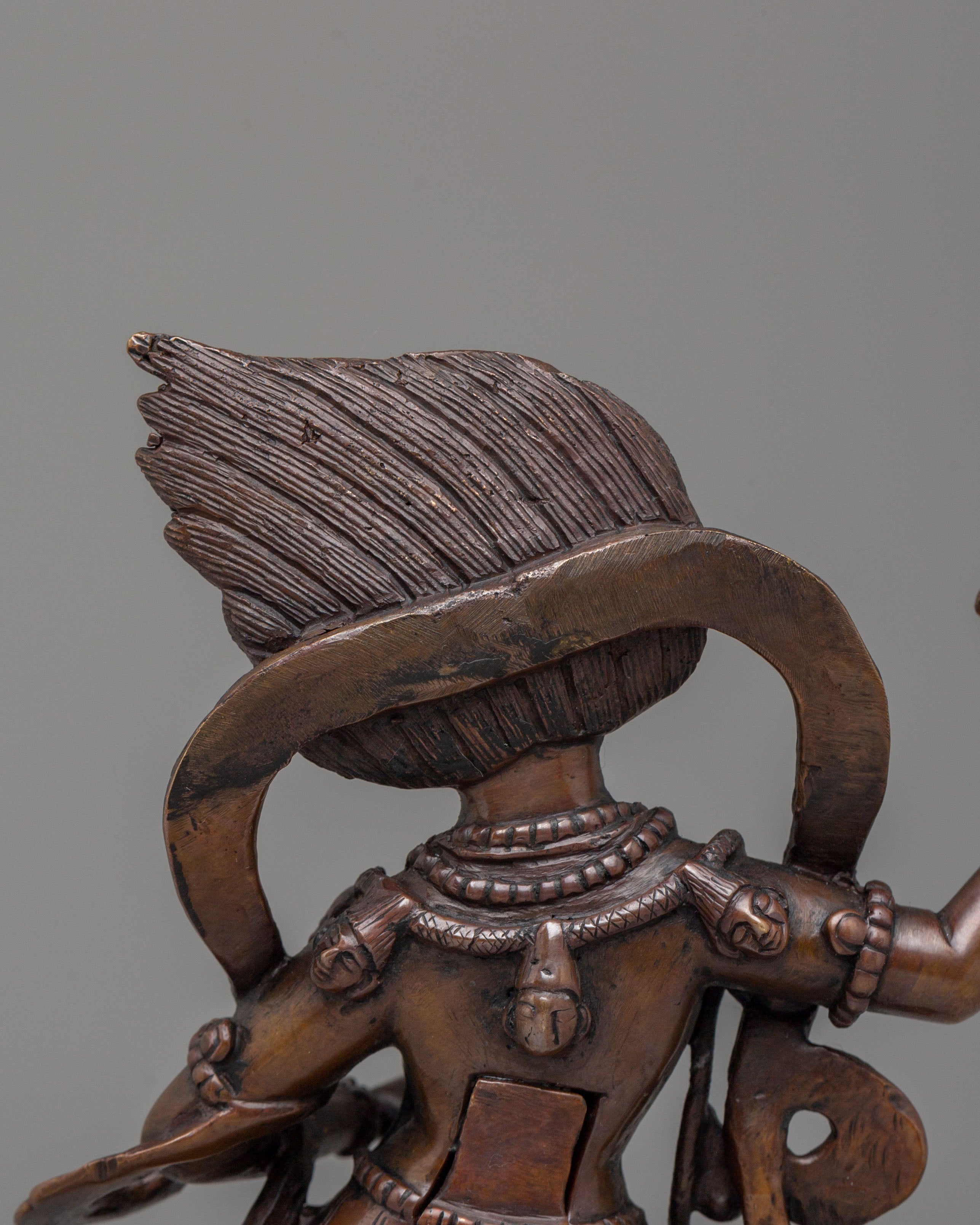 Buddhist Simhamukha Handcrafted Statue | Tibetan Lion-Faced Dakini Statue