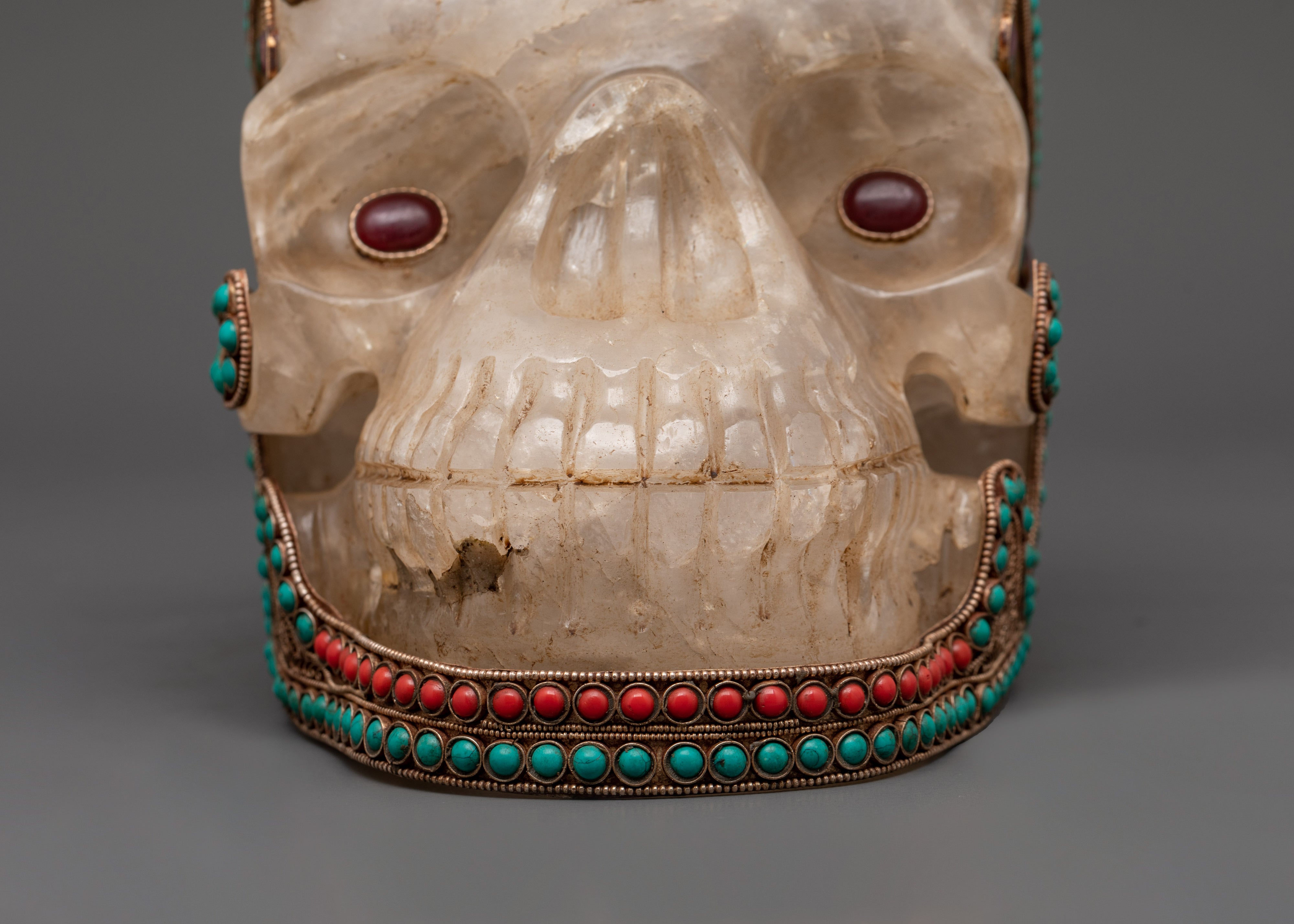 Skull Head Crystal Decor | Unique Gothic Sculpture