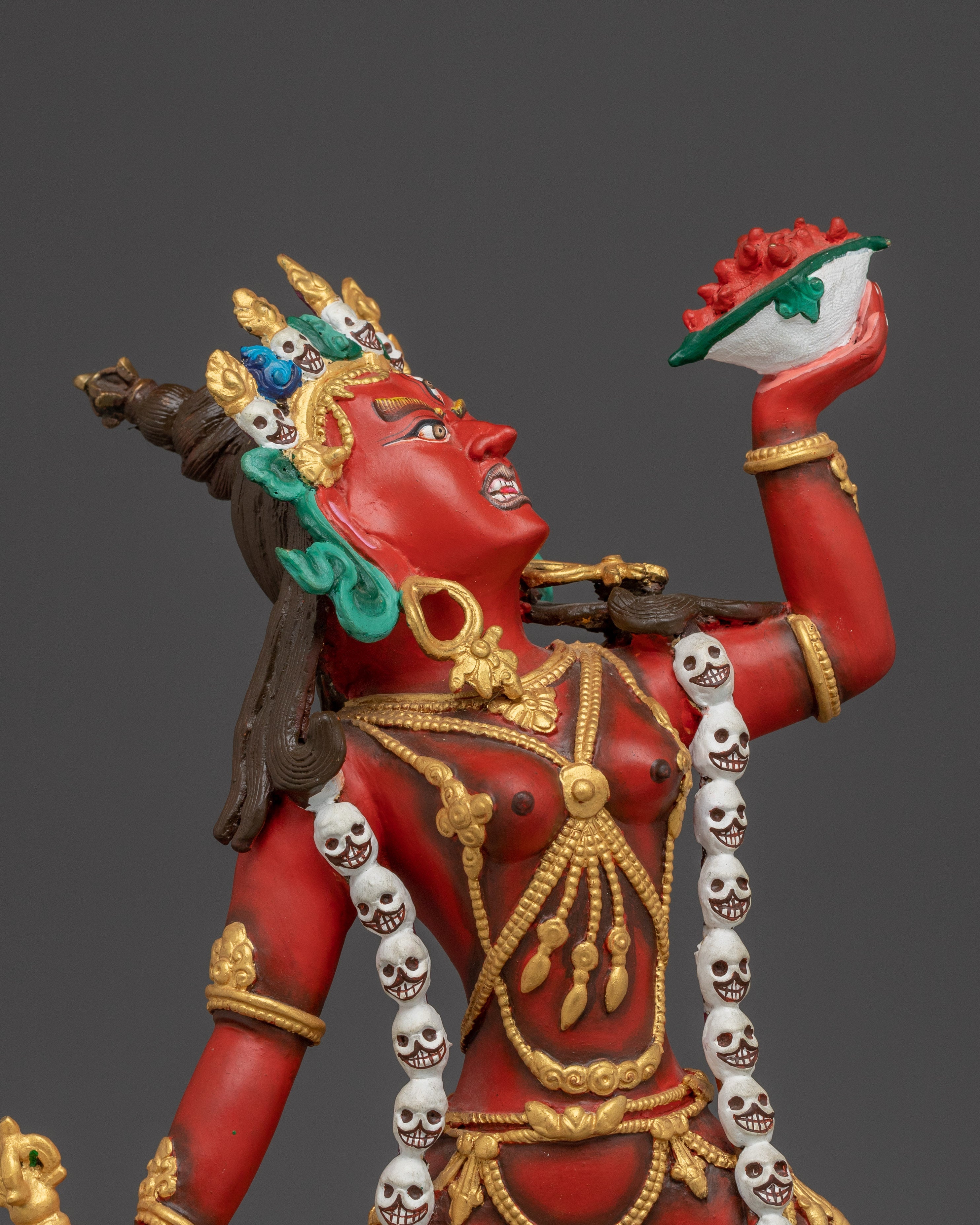 Tibetan Dakini Vajrayogini Copper Statue | The Fierce Queen of the Dakinis