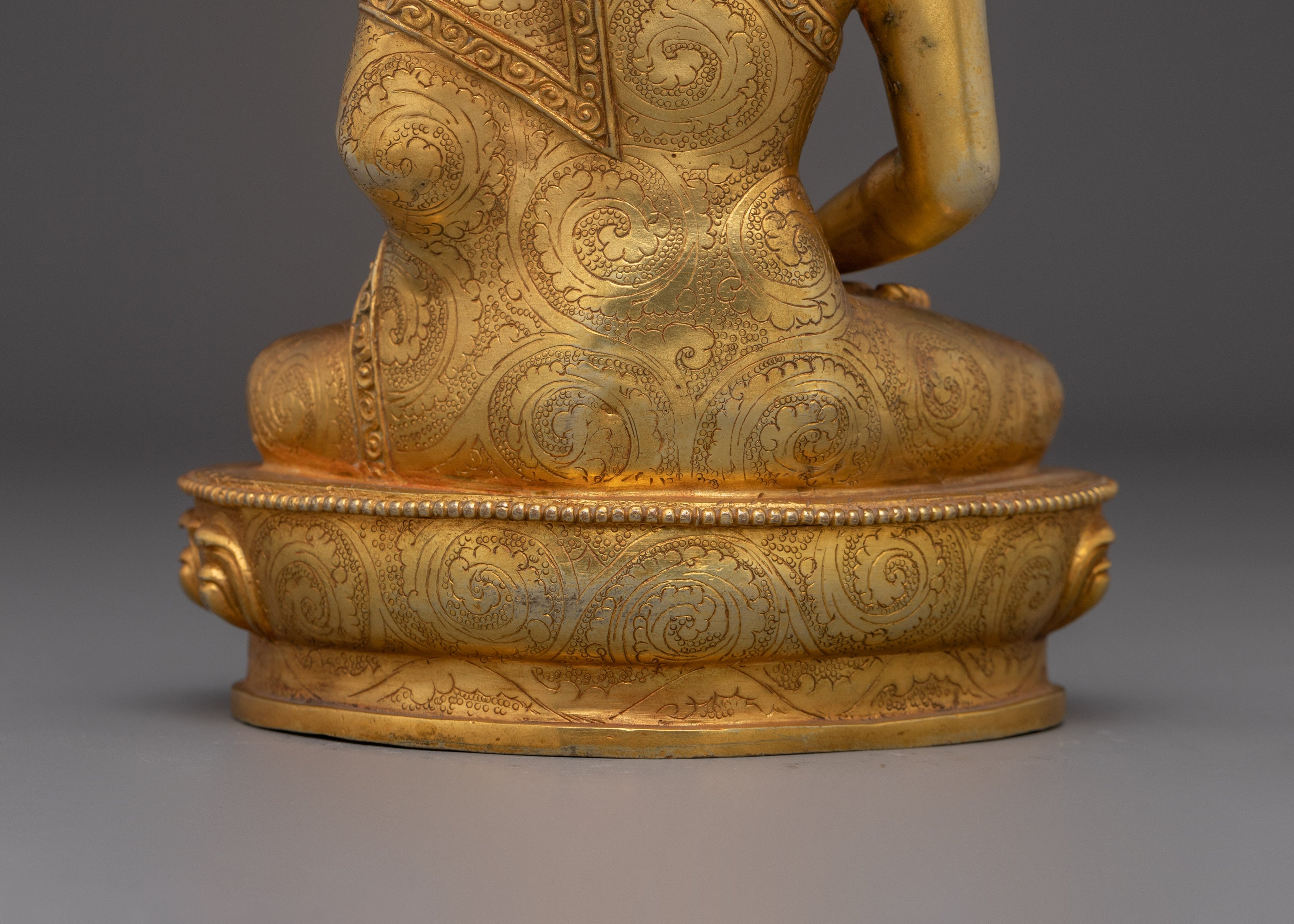 Amitabha Buddha Bodhisattva of Light | Gold-Plated Copper Spiritual Statue