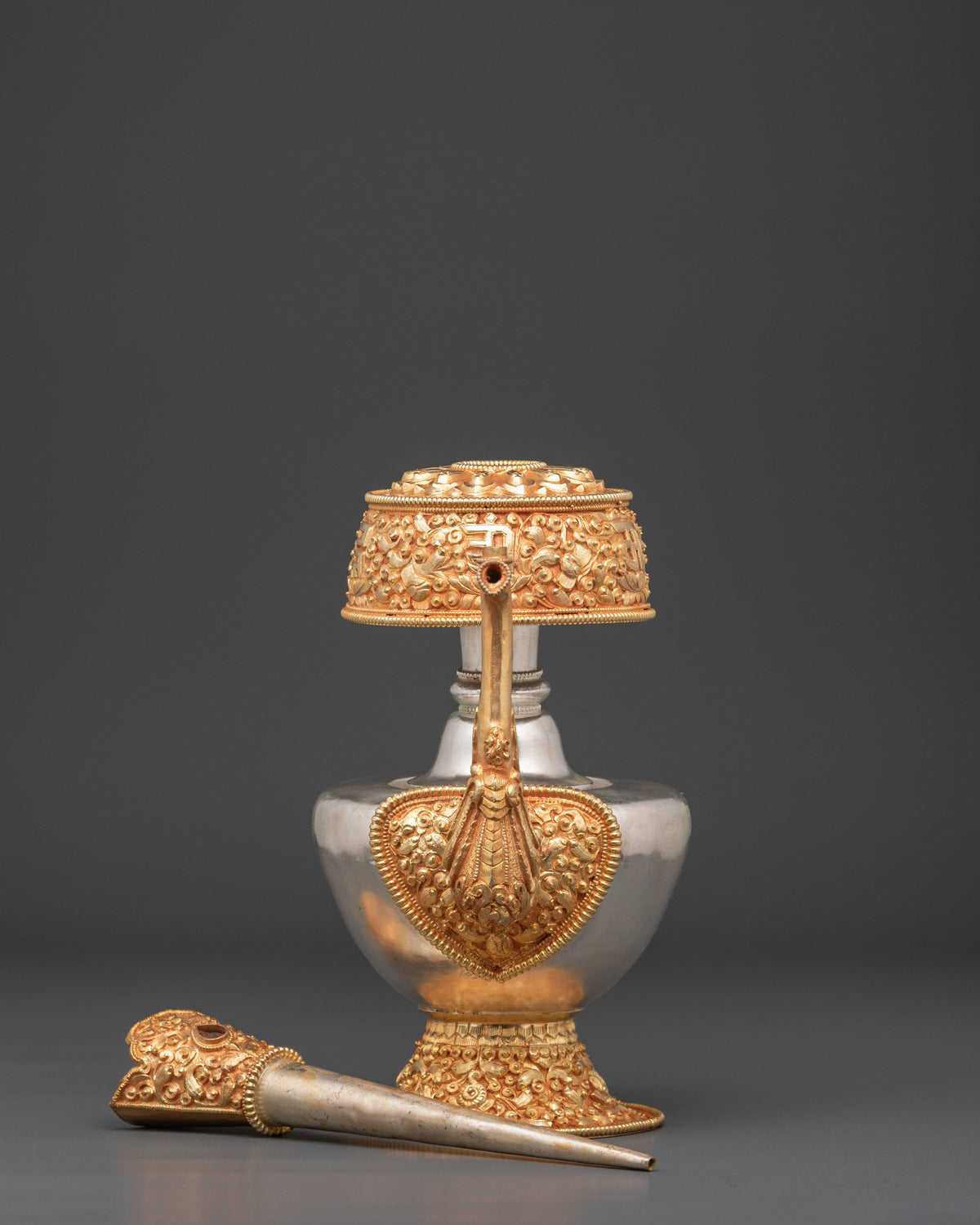 Sacred Tibetan Altar Bhumba | Buddhist Ritual Offering Vase