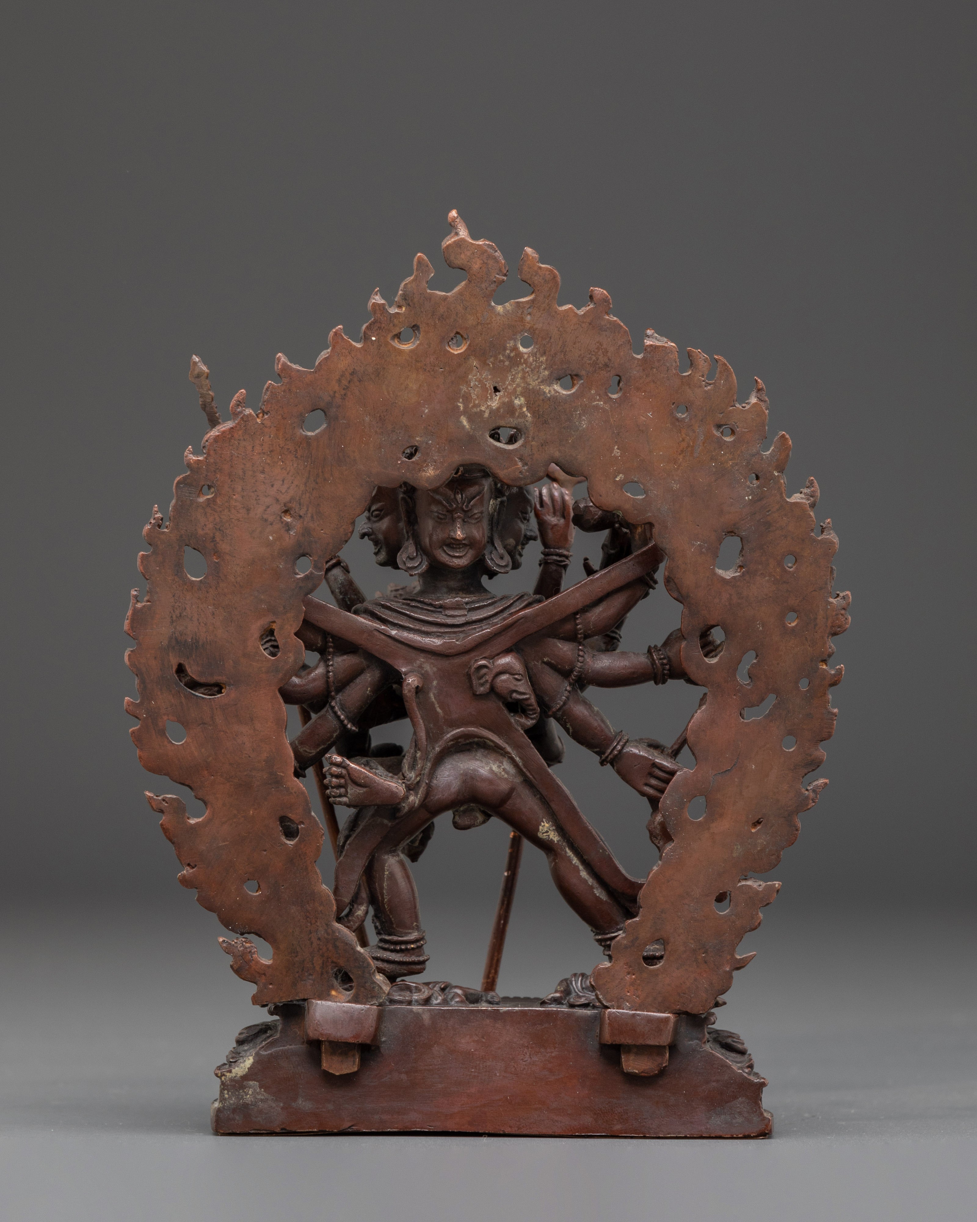 Divine Buddhist Protection Icon Chakrasambhara Statue | Buddhist Tantric Icon for Altar
