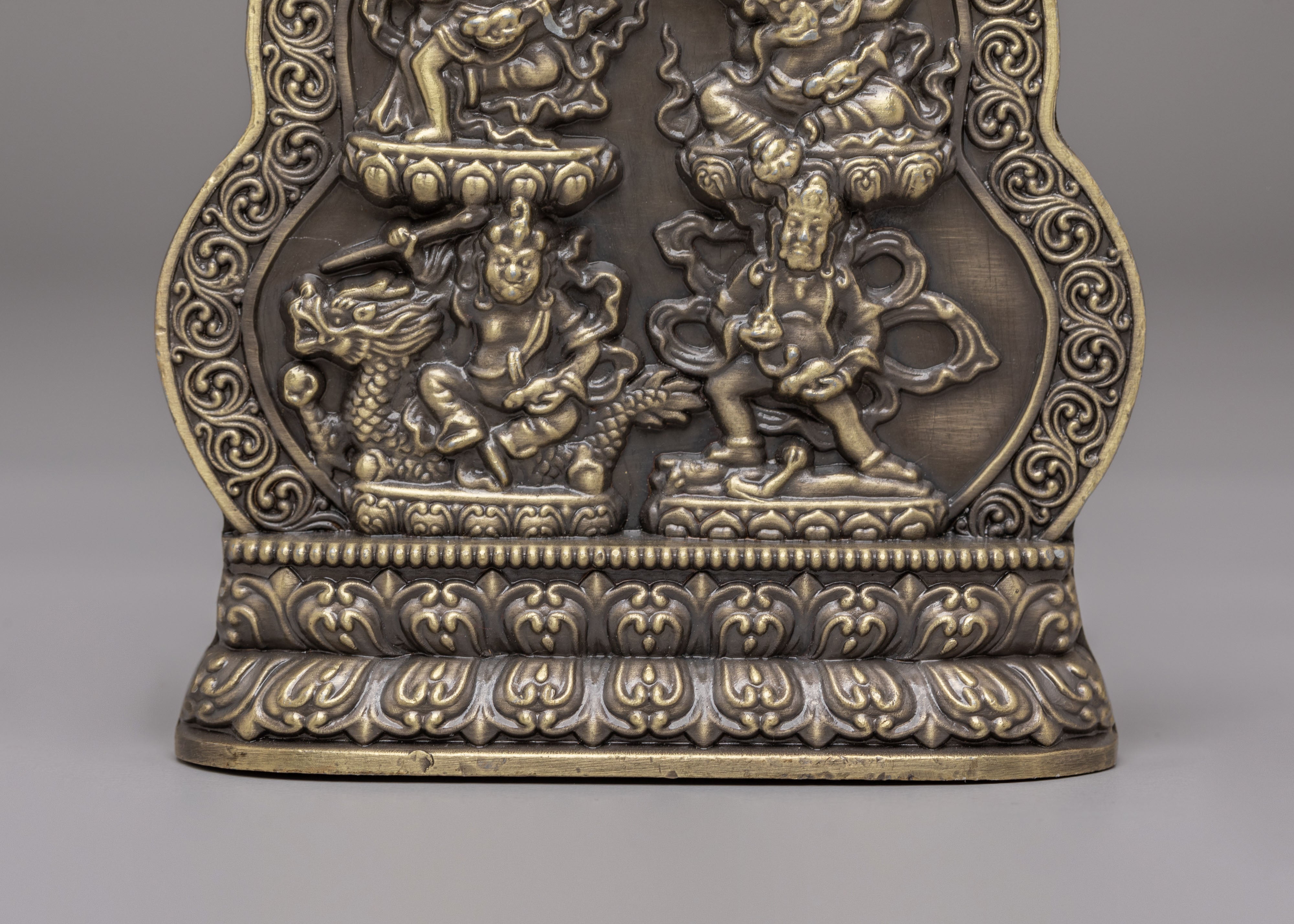 Handcrafted Dzambhala Offering Bowl | Buddhist Wealth Ritual Vessel