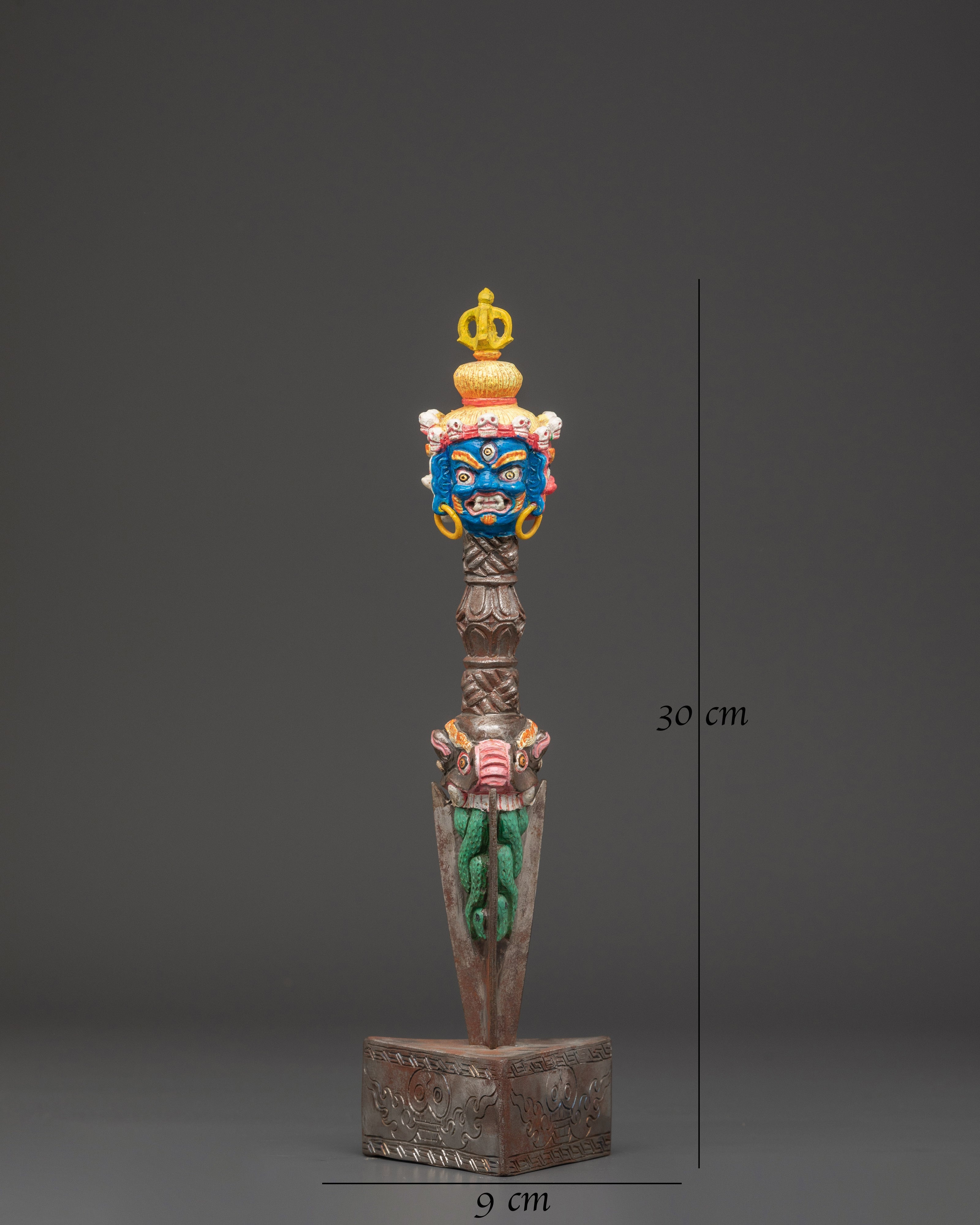 Tantric Phurba Ritual Dagger | Tibetan Ritual Tool for Protection and Meditation