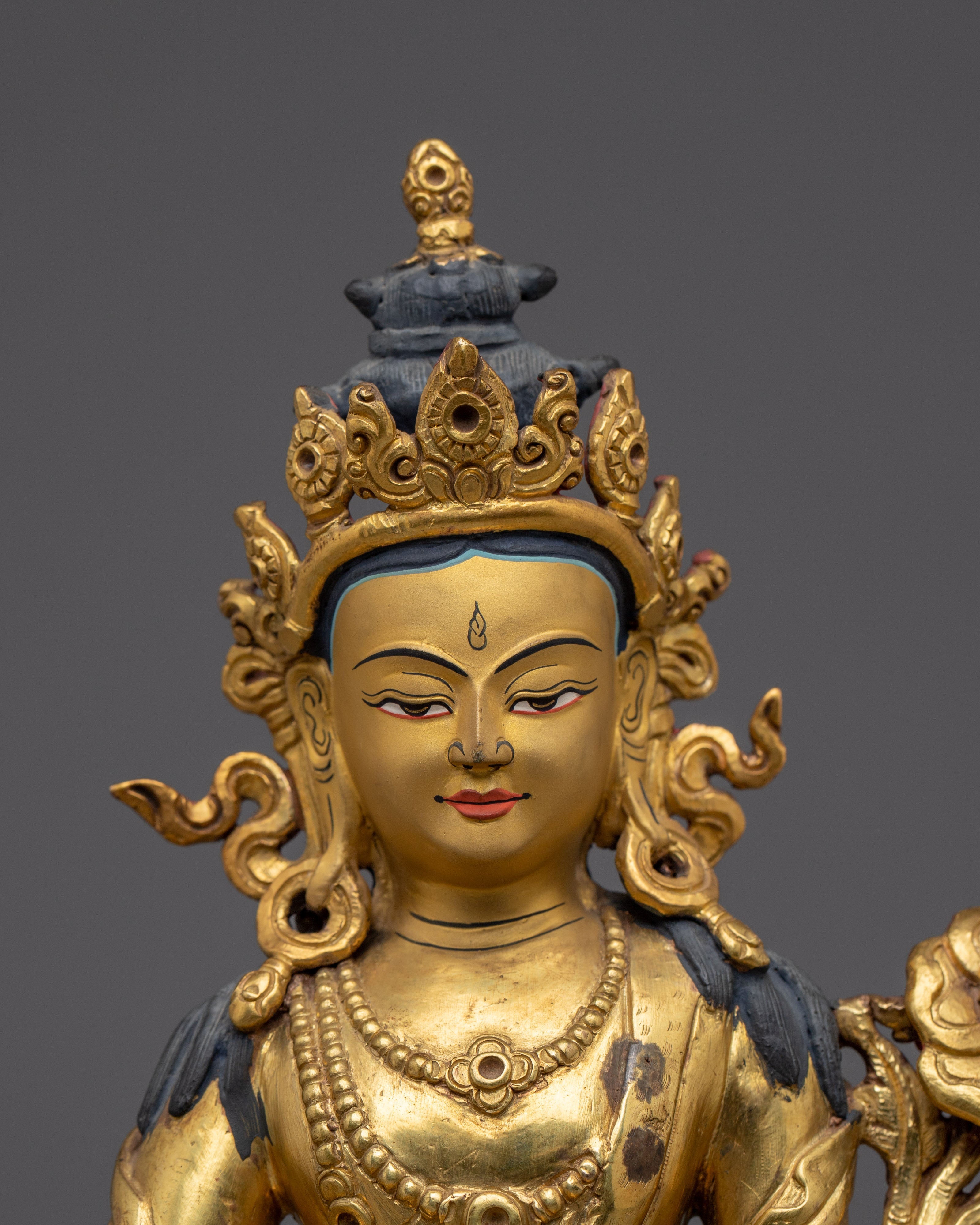 Golden Avalokiteshvara Statue | Bodhisattva of Compassion