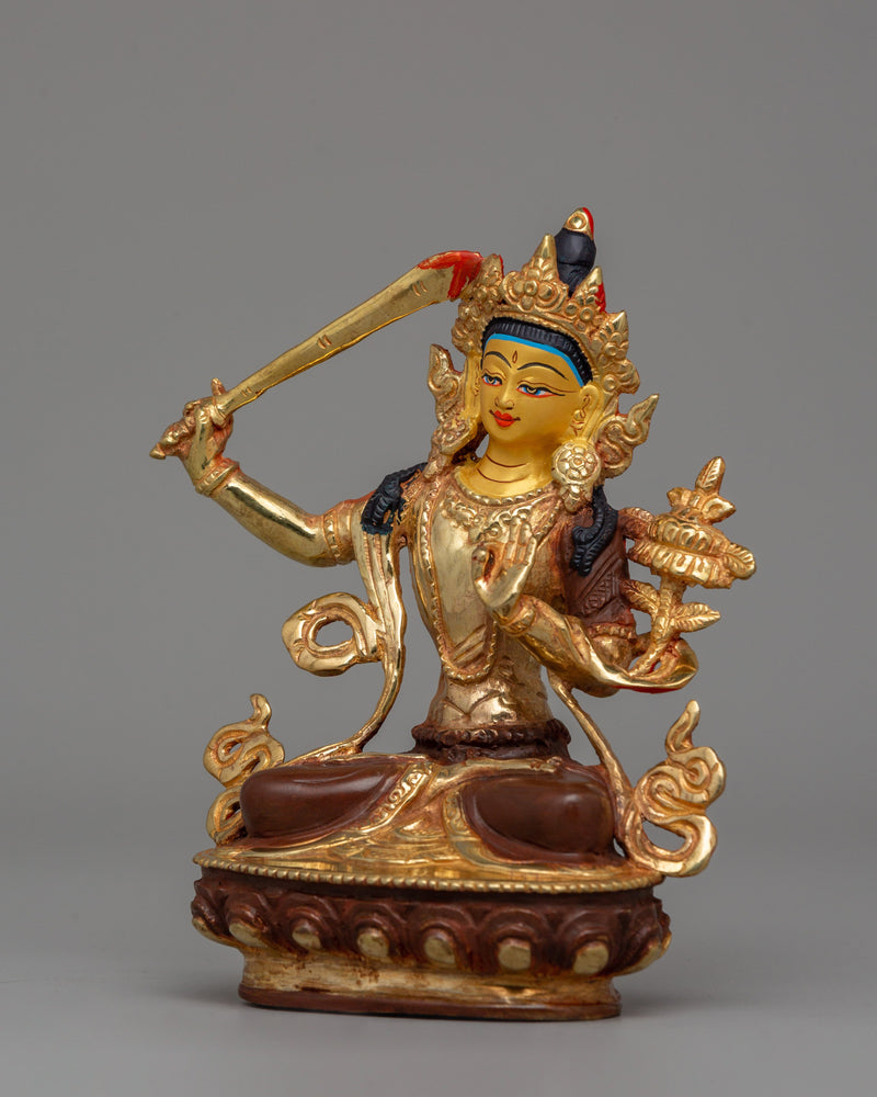 Handcrafted Manjushri Statue | The Bodhisattva of Wisdom