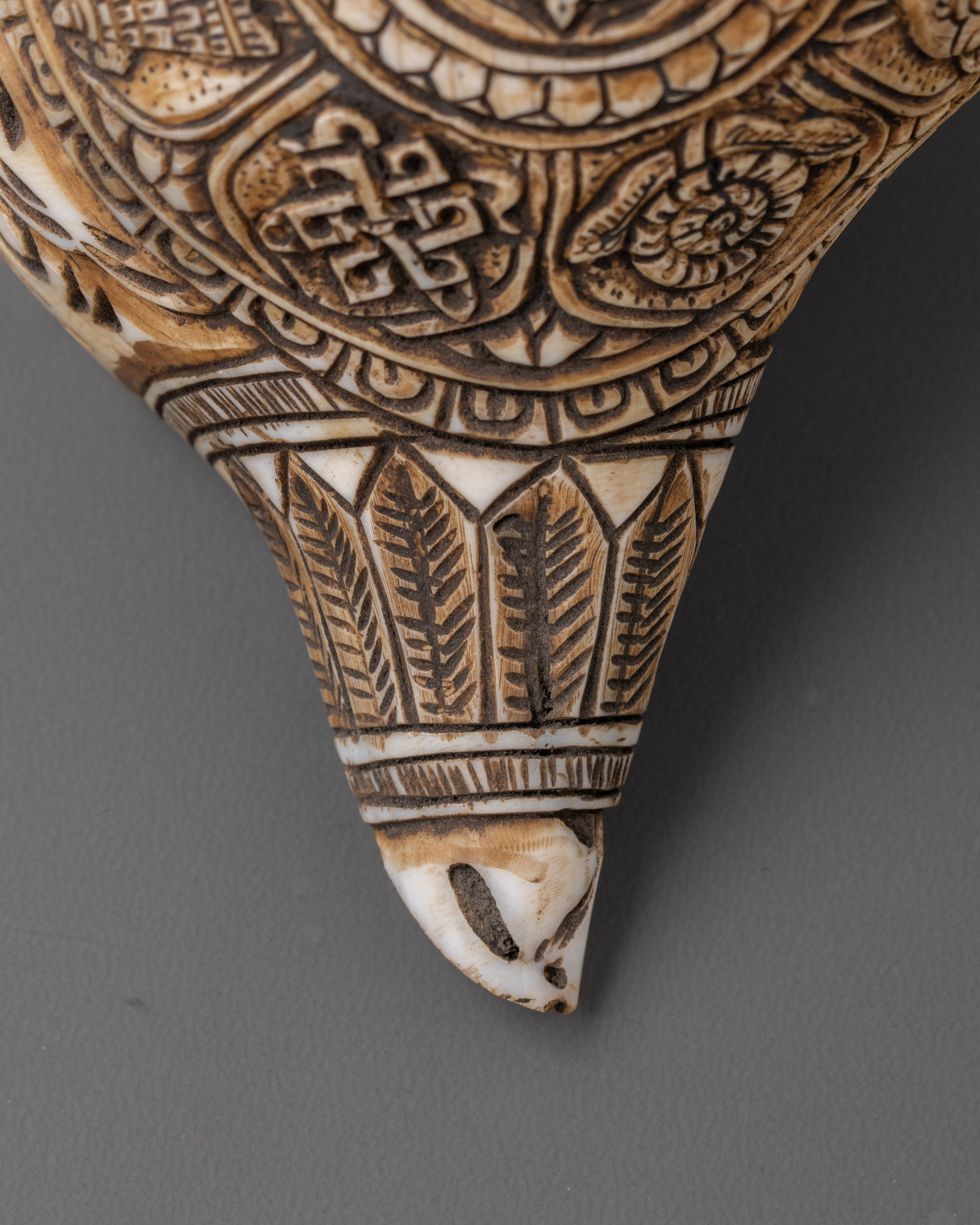 Handcrafted Tibetan Conch Shell | Symbol of Sacred Sound and Blessings