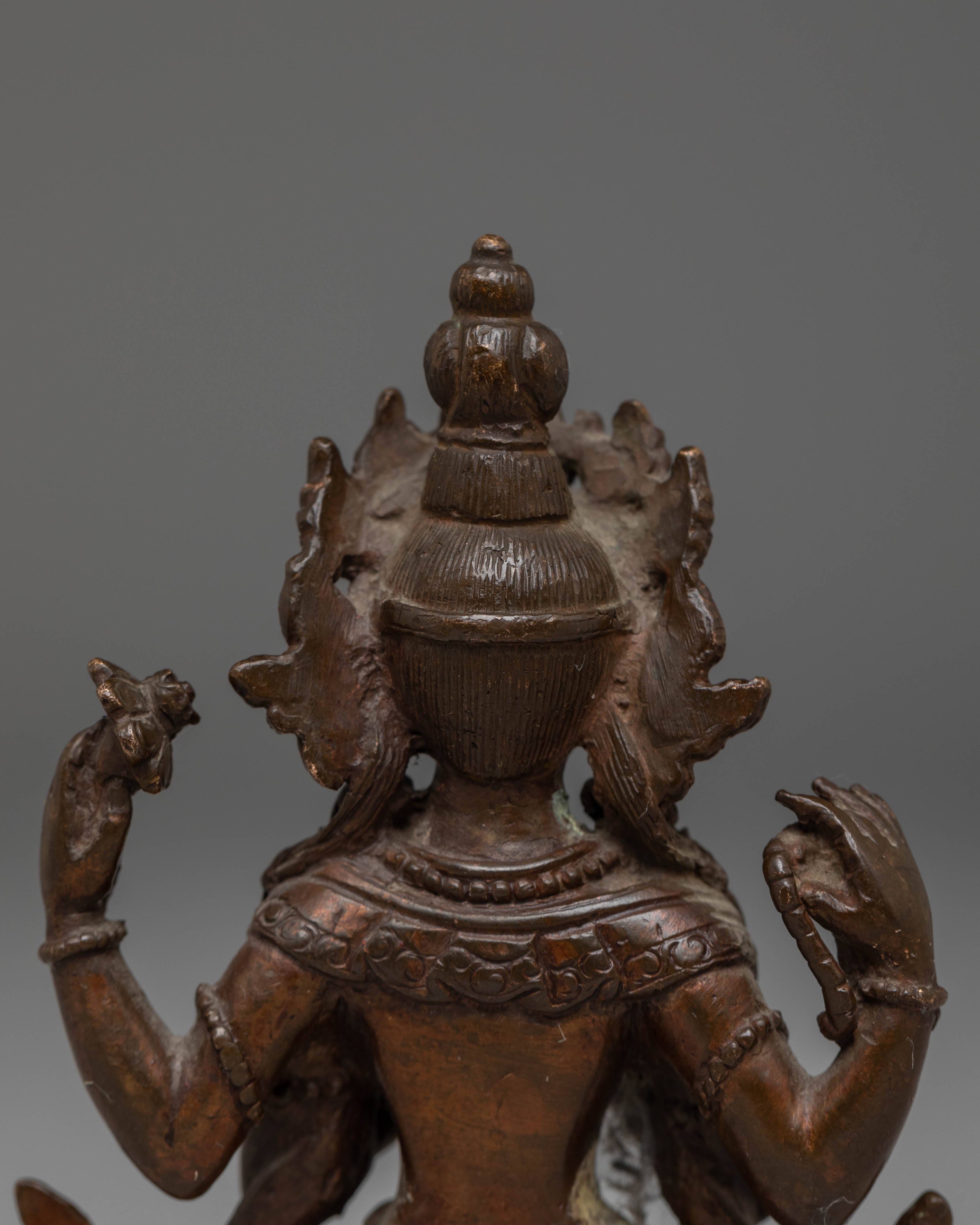 Sacred Statue of Bodhisattva Chenrezig | Buddhist Compassion Art
