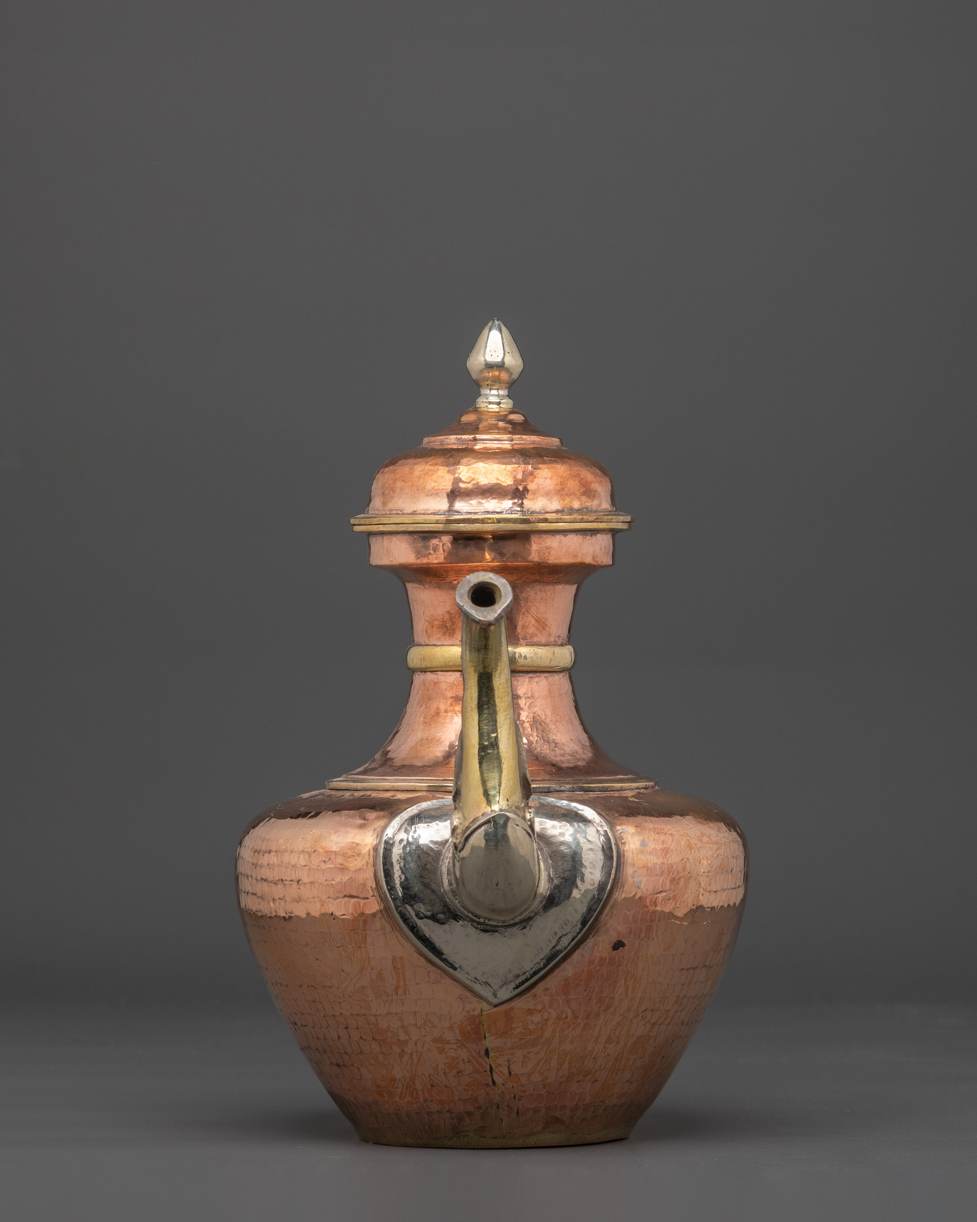 Traditional Copper Teapot | Decorative Tibetan Tea Kettle