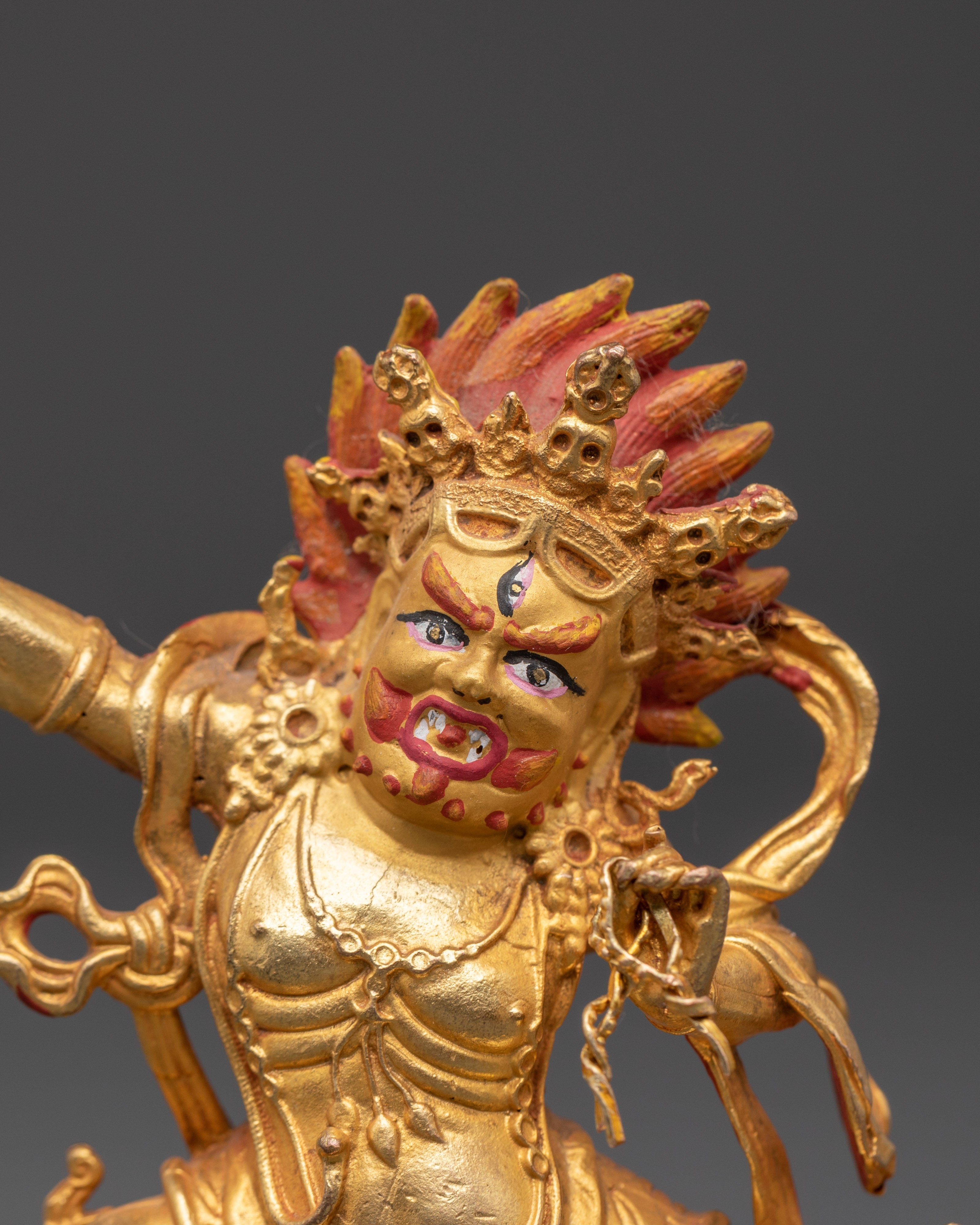Vajrapani Bodhisattva Idol | Buddhist Protector Sculpture