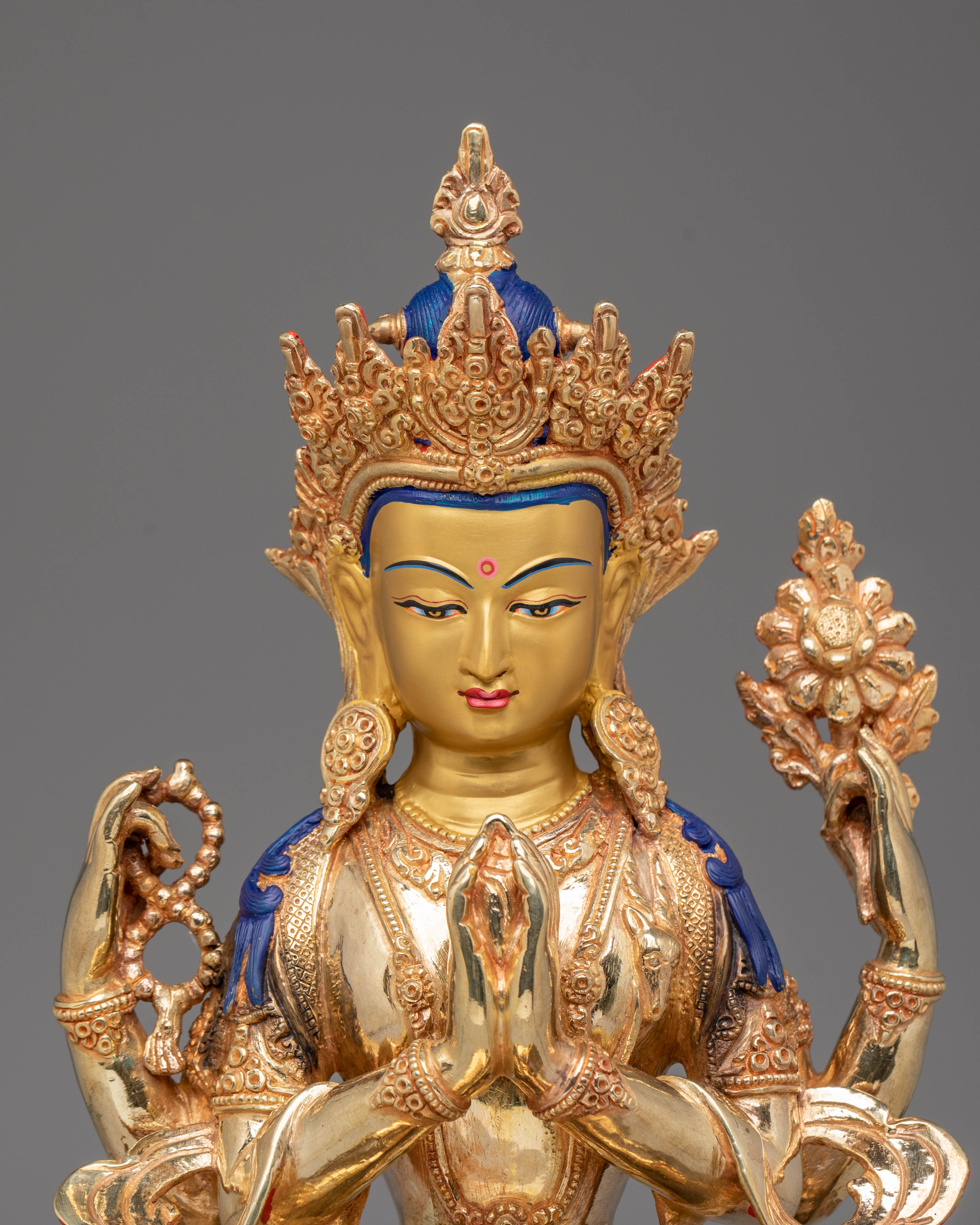 Sacred Buddha Dharma Sangha Set | Tibetan Deity Figurines