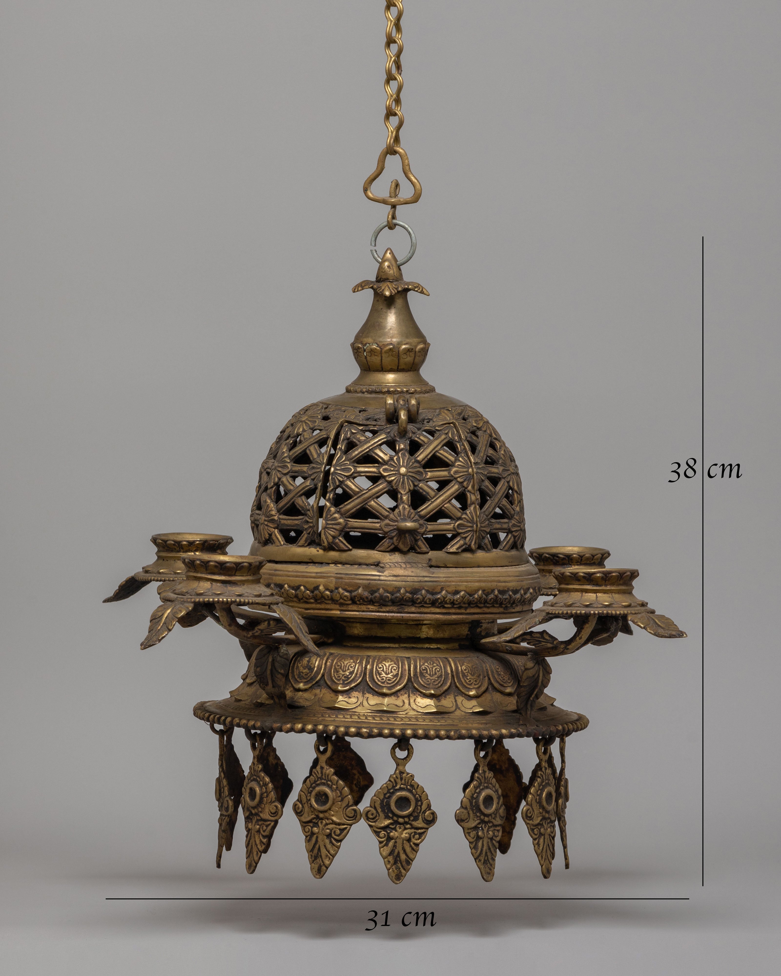 Sacred Dalucha for Ritual | Handcrafted Brass Chöd Practice Tool