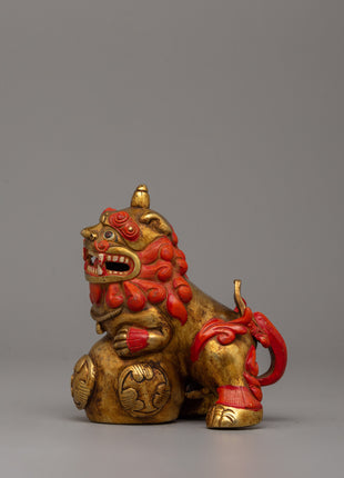 Handicrafted Foo Dog Lion | Buddhist Sacred Decor