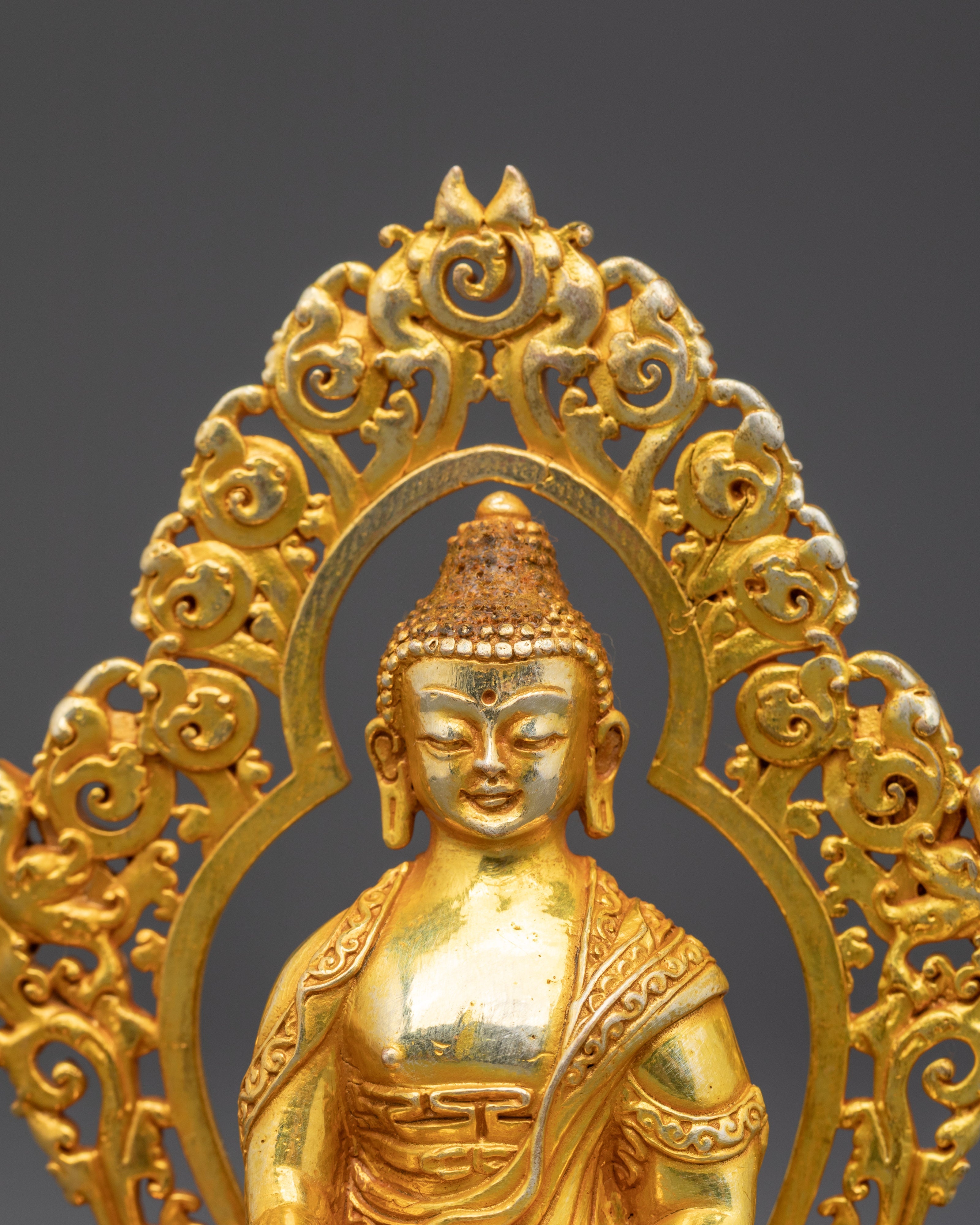 Shakyamuni Buddha Spiritual Copper Statue | Historical Buddha Figurine