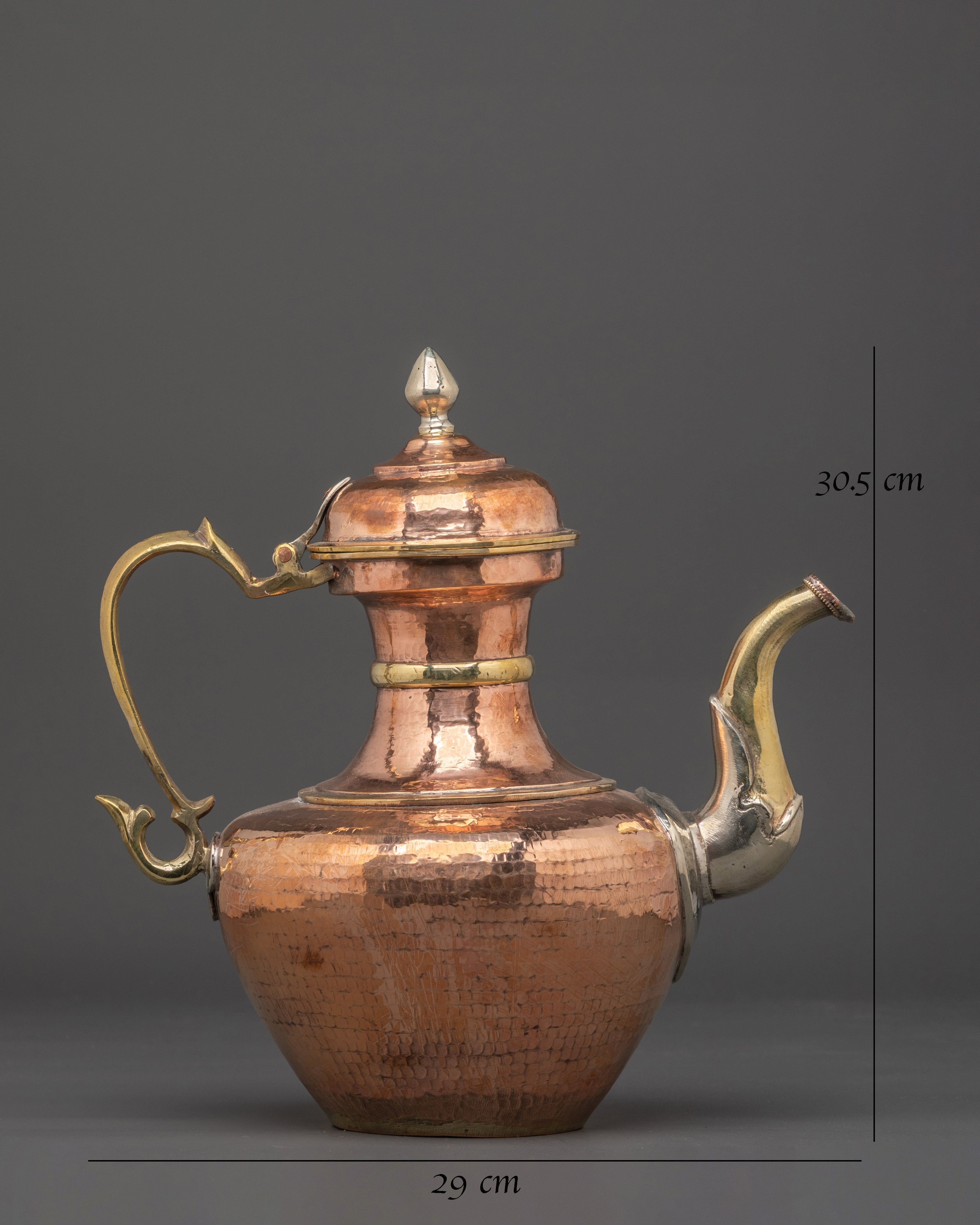Traditional Copper Teapot | Decorative Tibetan Tea Kettle