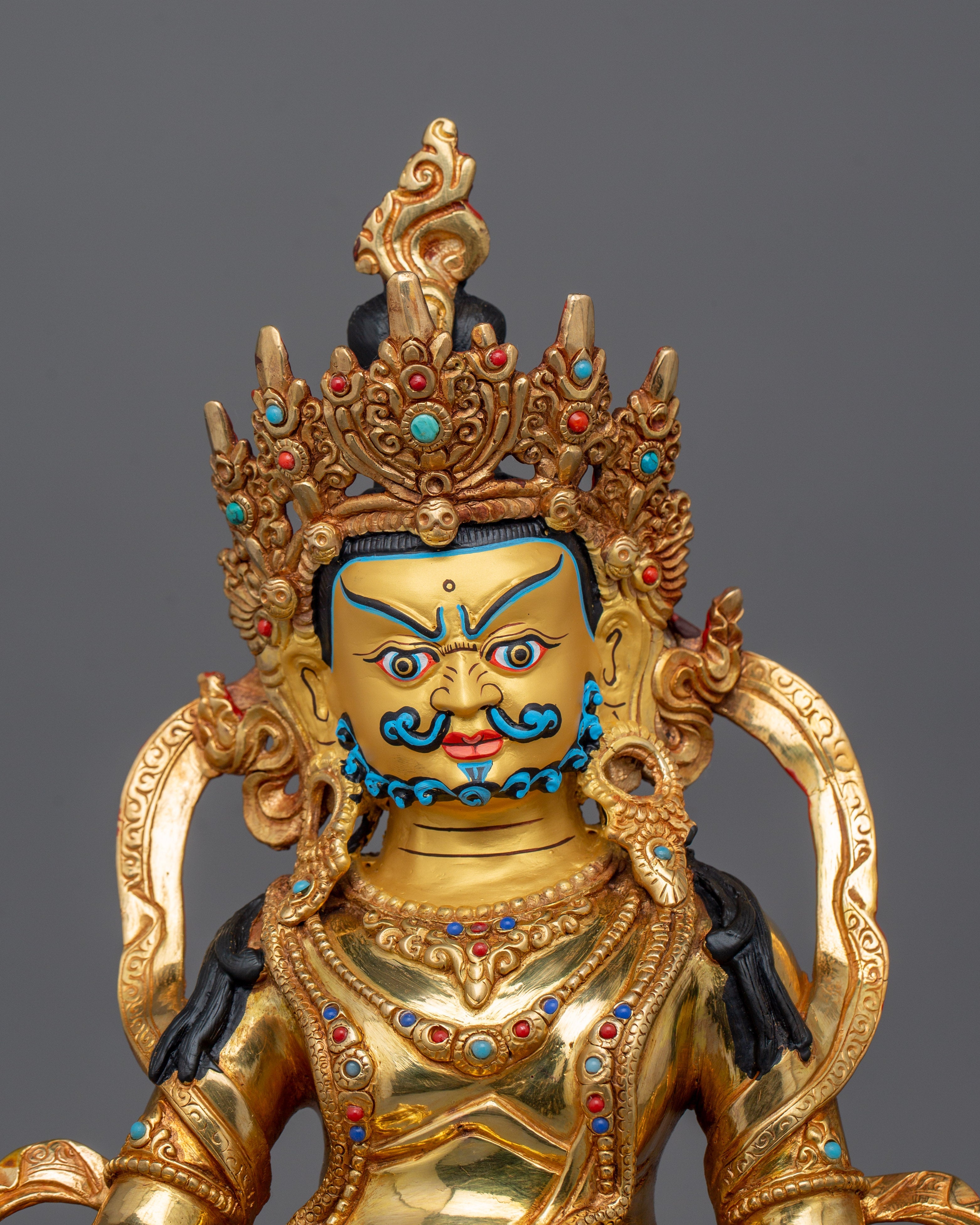 Meditation Wealth Deity Dzambhala Statue | Icon for Material and Spiritual Abundance