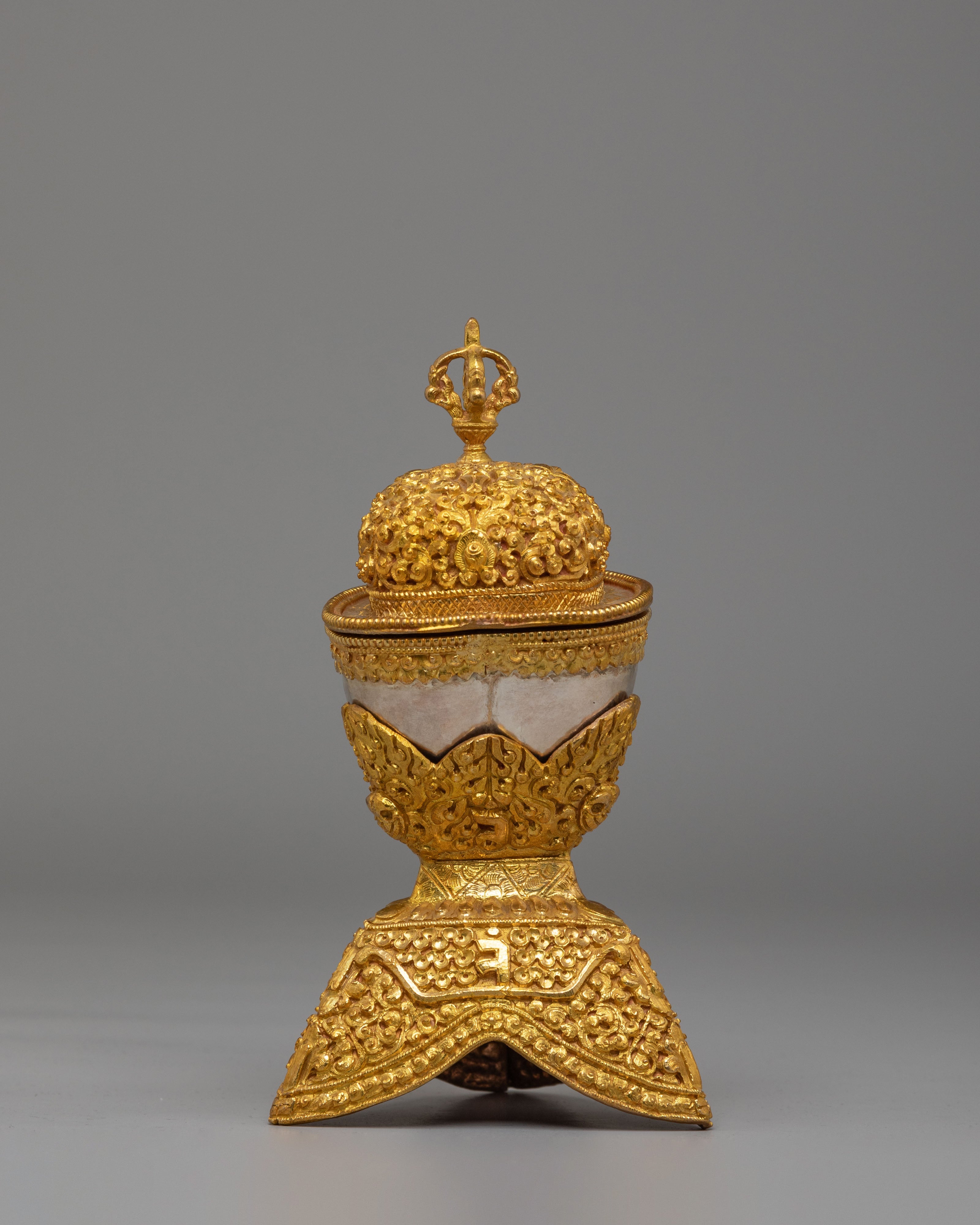 Himalayan Sacred Offering Kapala | Handcrafted Ritual Vessel