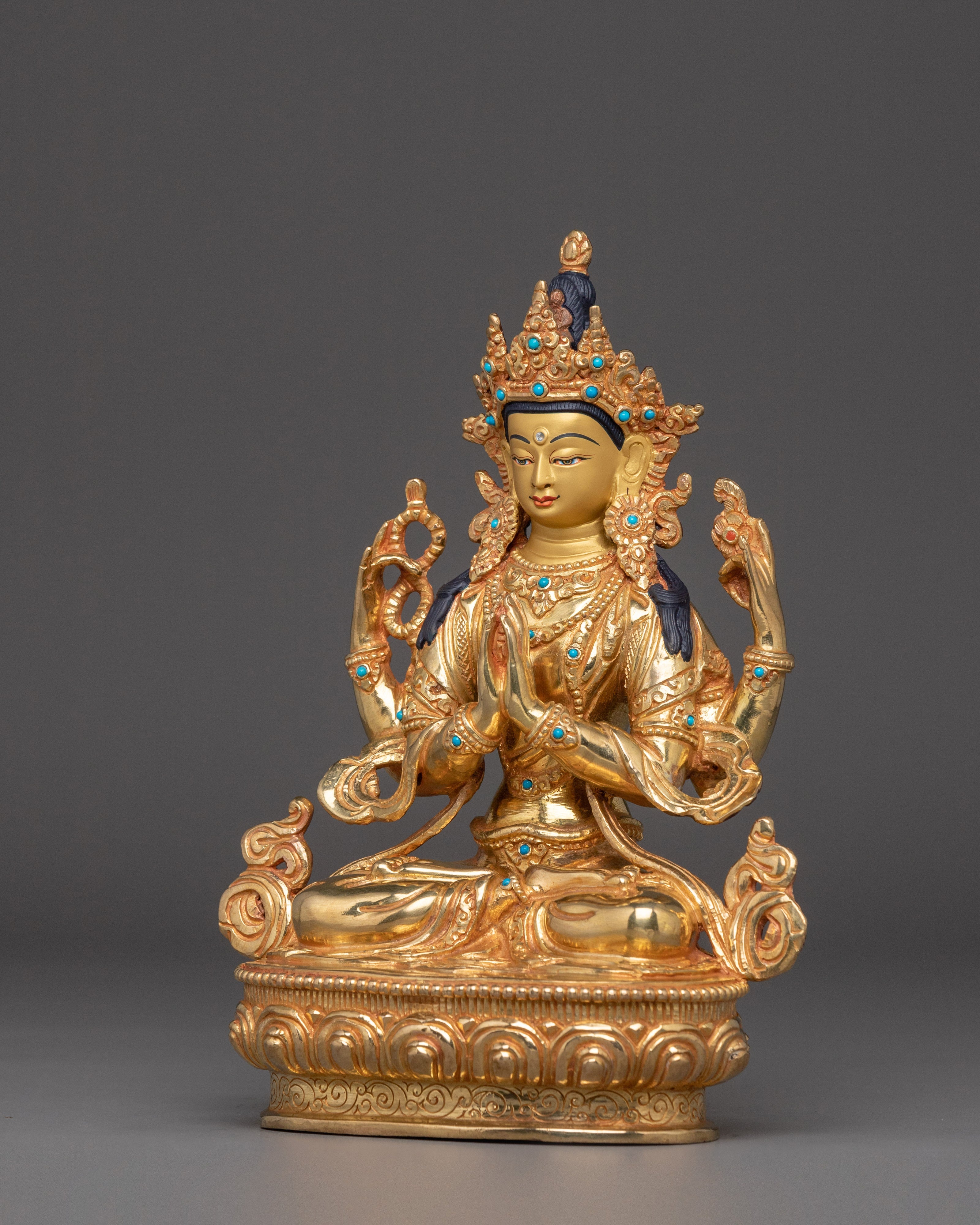 Compassionate Bodhisattva Chenrezig Statue | Home and Altar Decor