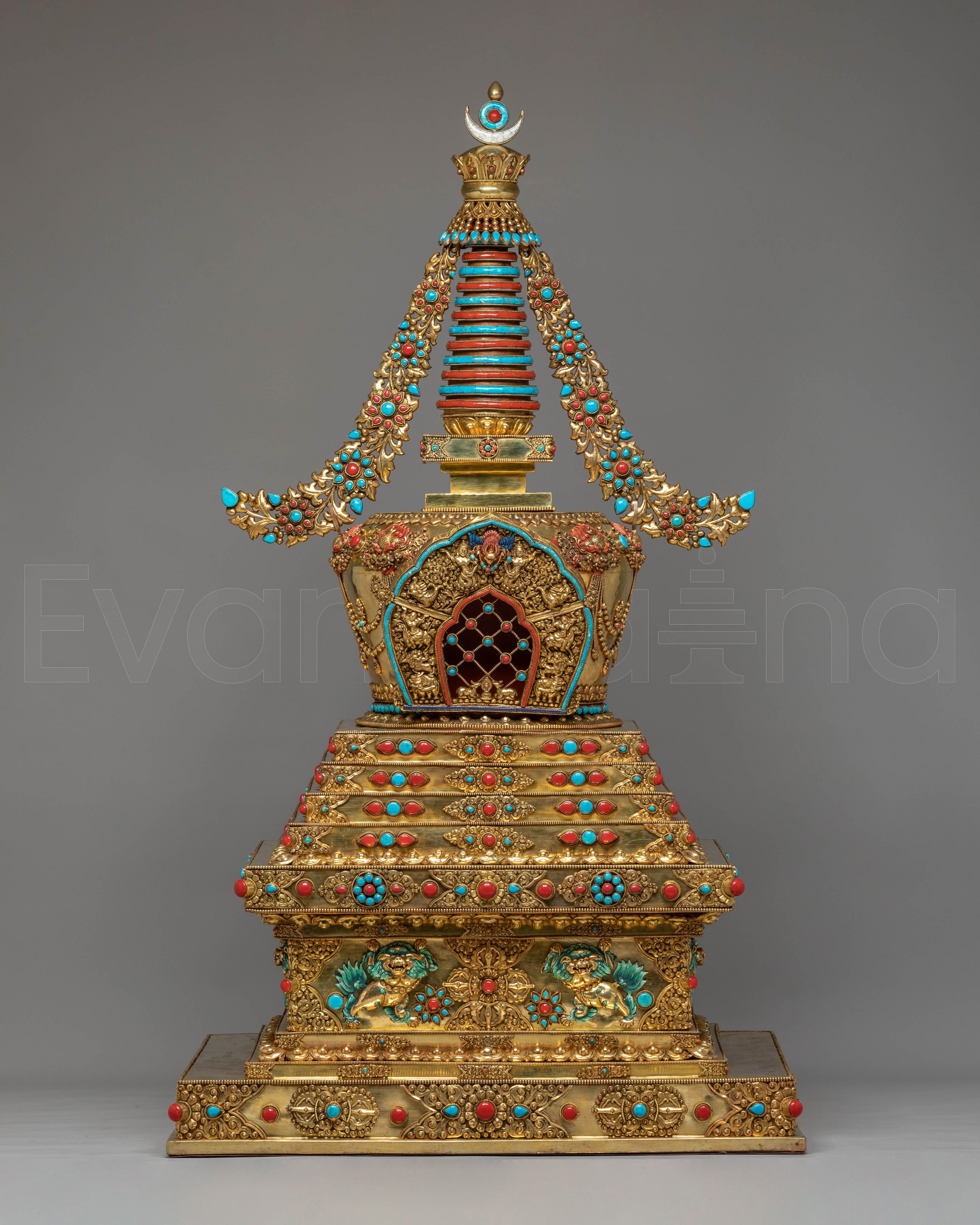 Buddhist Handcrafted Sacred Stupa