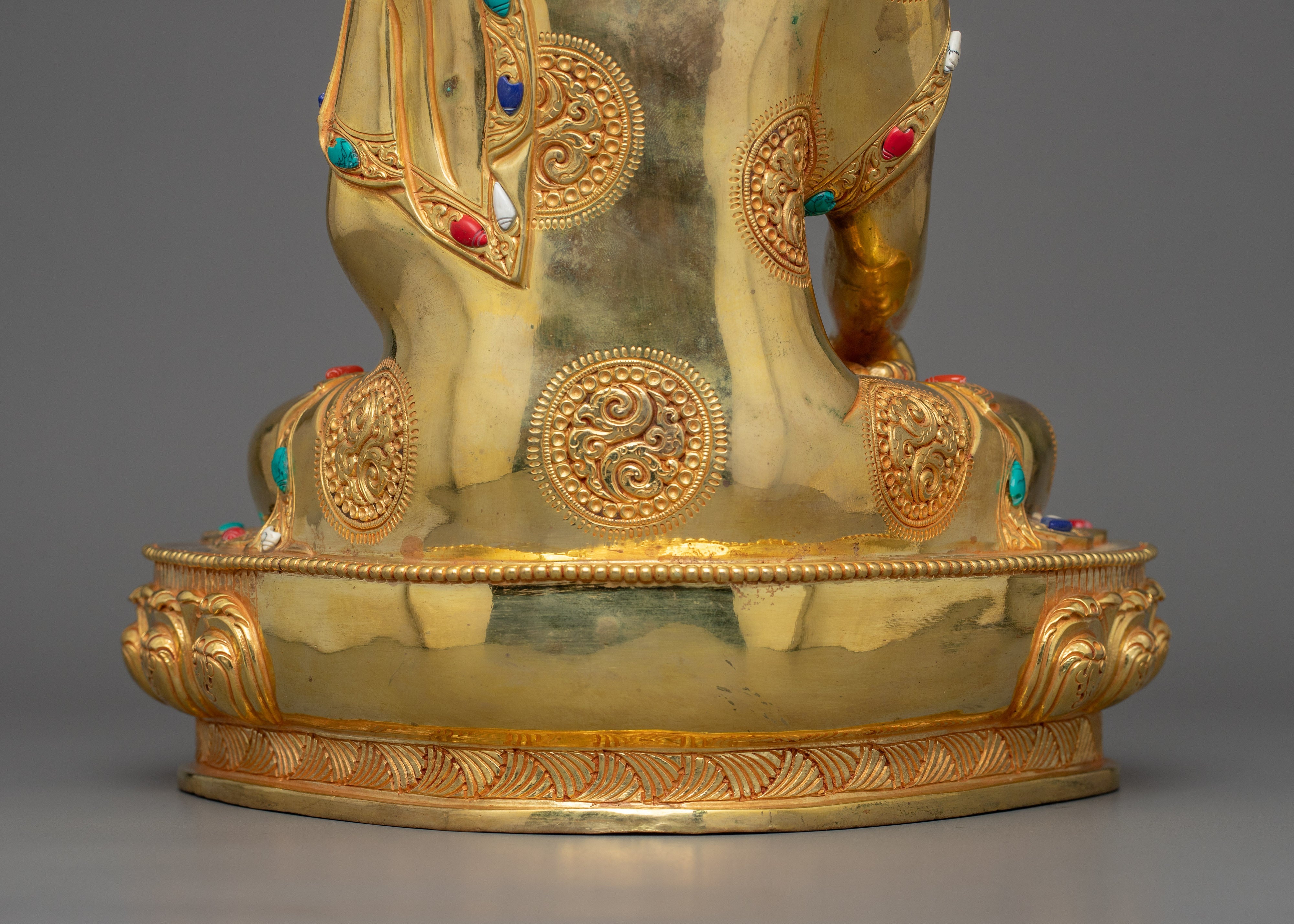 Shakyamuni Buddha "Prince of Lumbini" Figurine | 24k Gold Gilded Sculpture