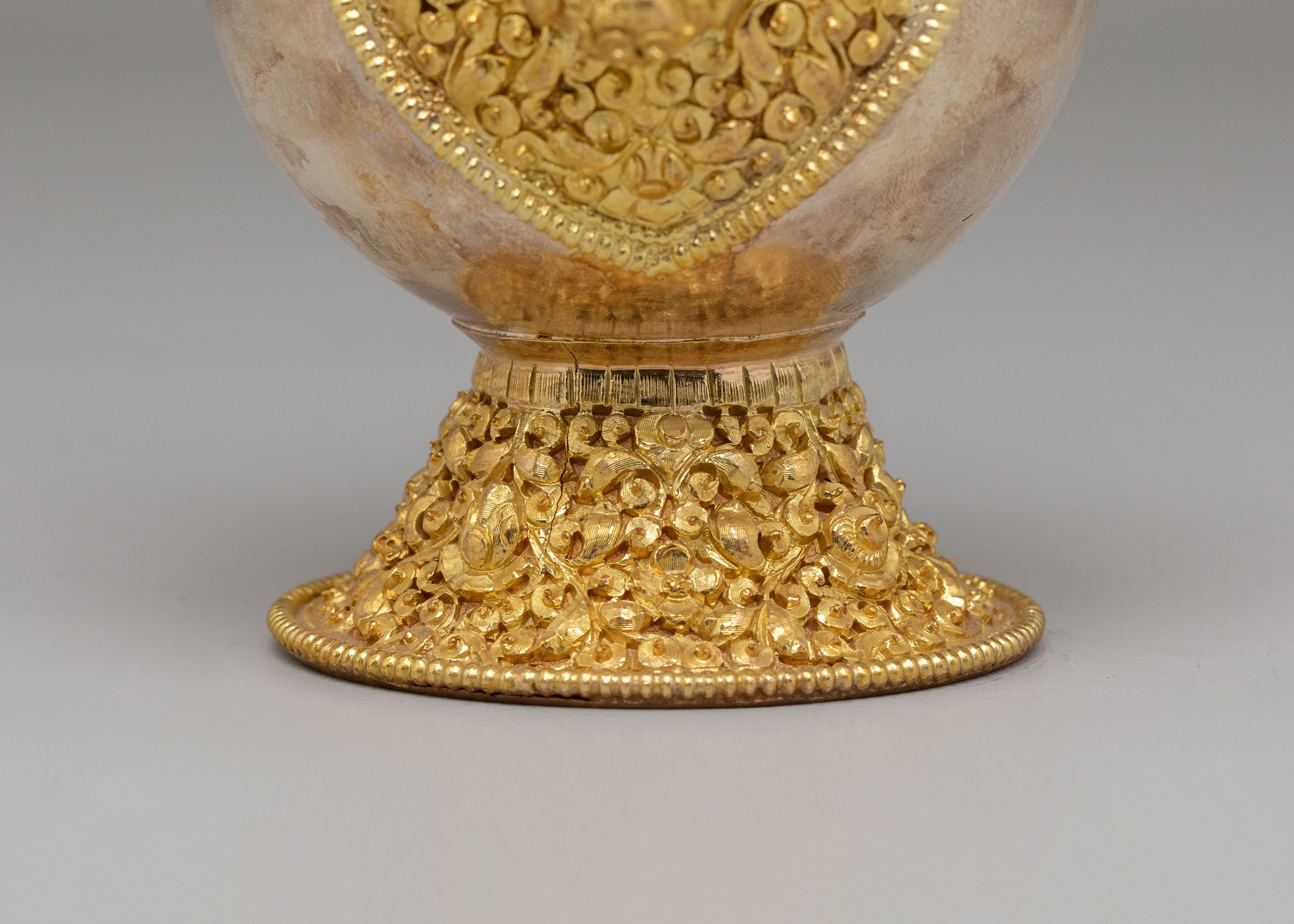 Spiritual Handcrafted Ritual Bhumba Set | Gold and Silver Plated Bhumba