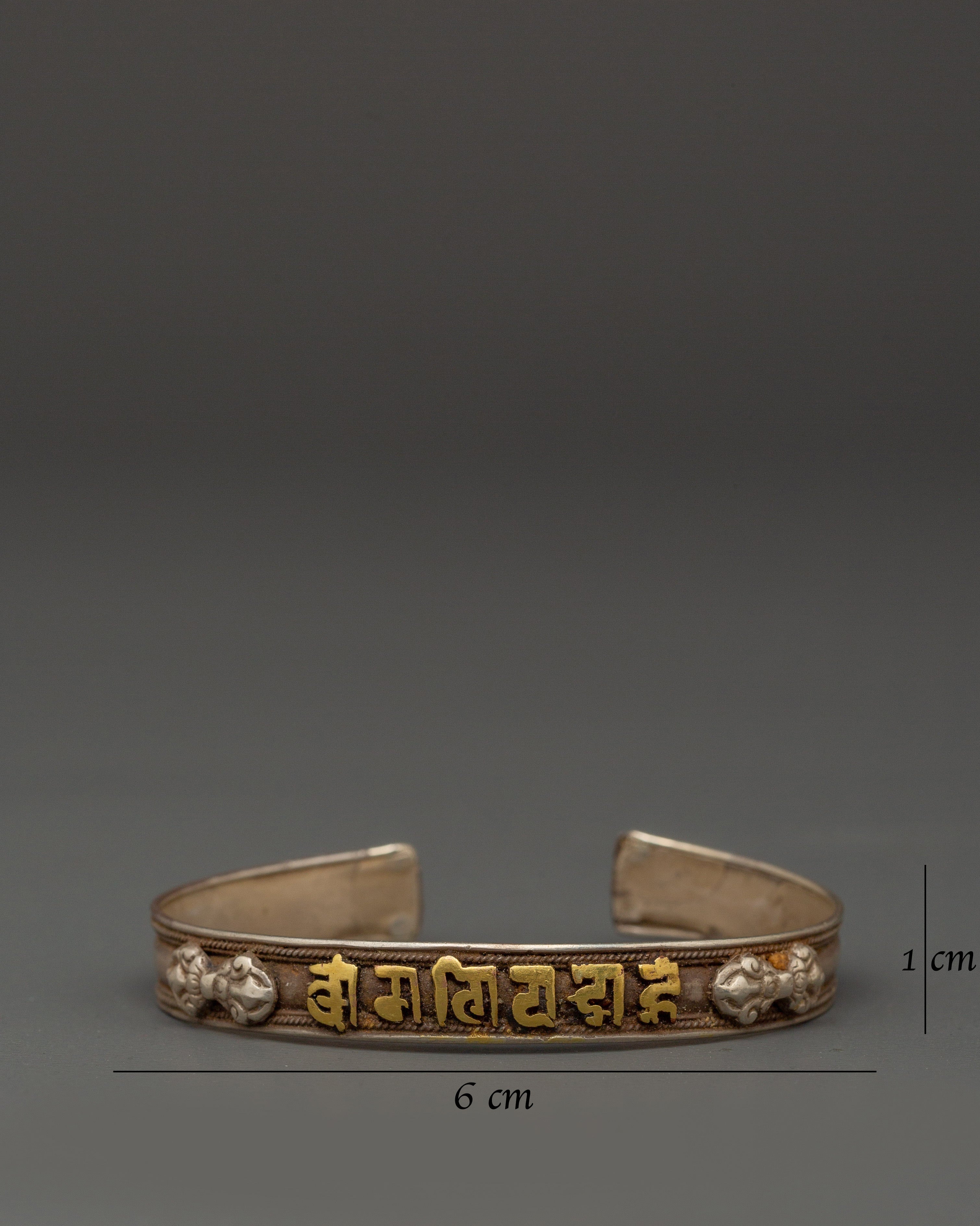 Tibetan Sterling Silver Bracelet | Spiritual Protection Jewelry