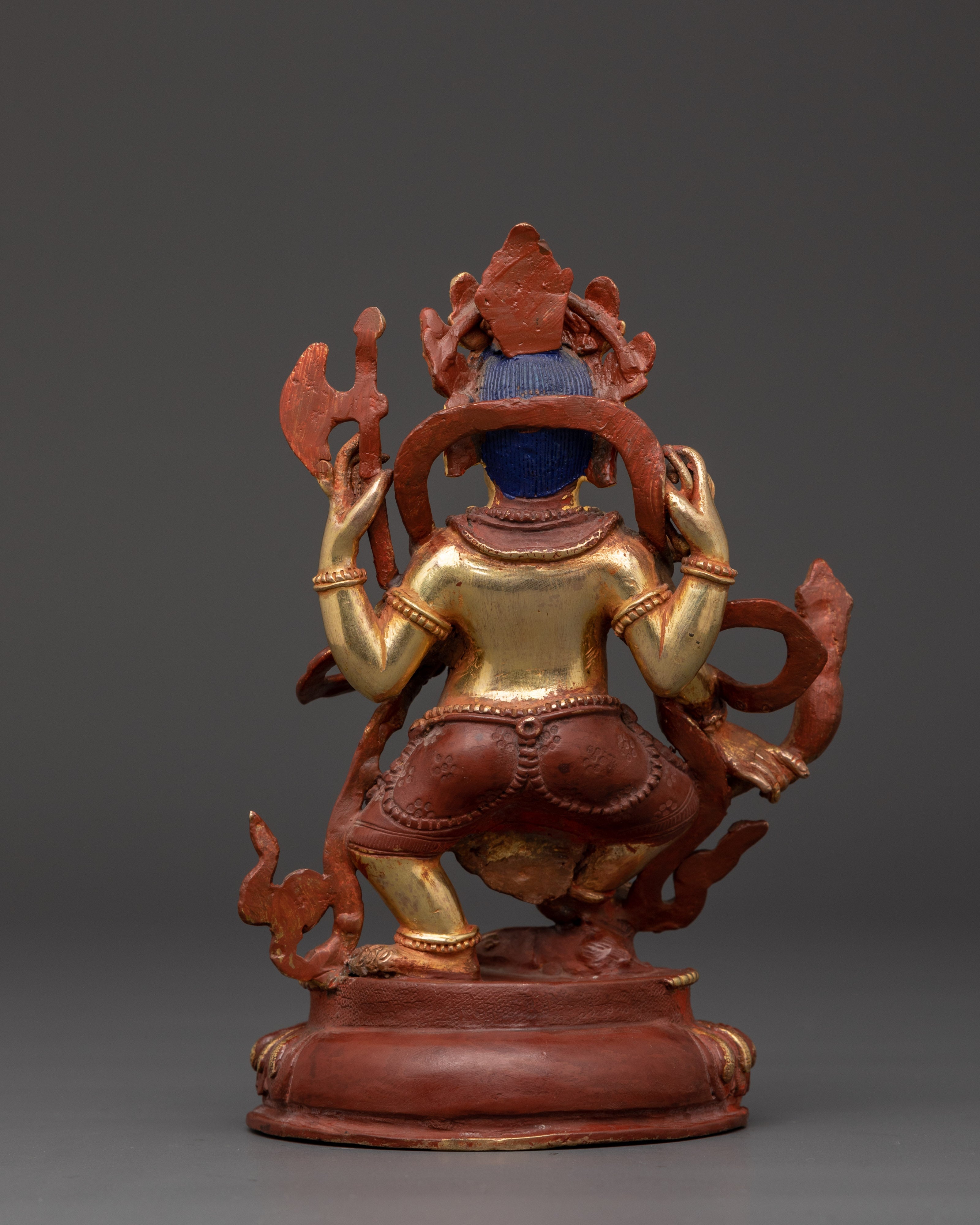 Handcrafted Lord Ganesha Figurine | Copper and Gold Plated Ganesh Statue
