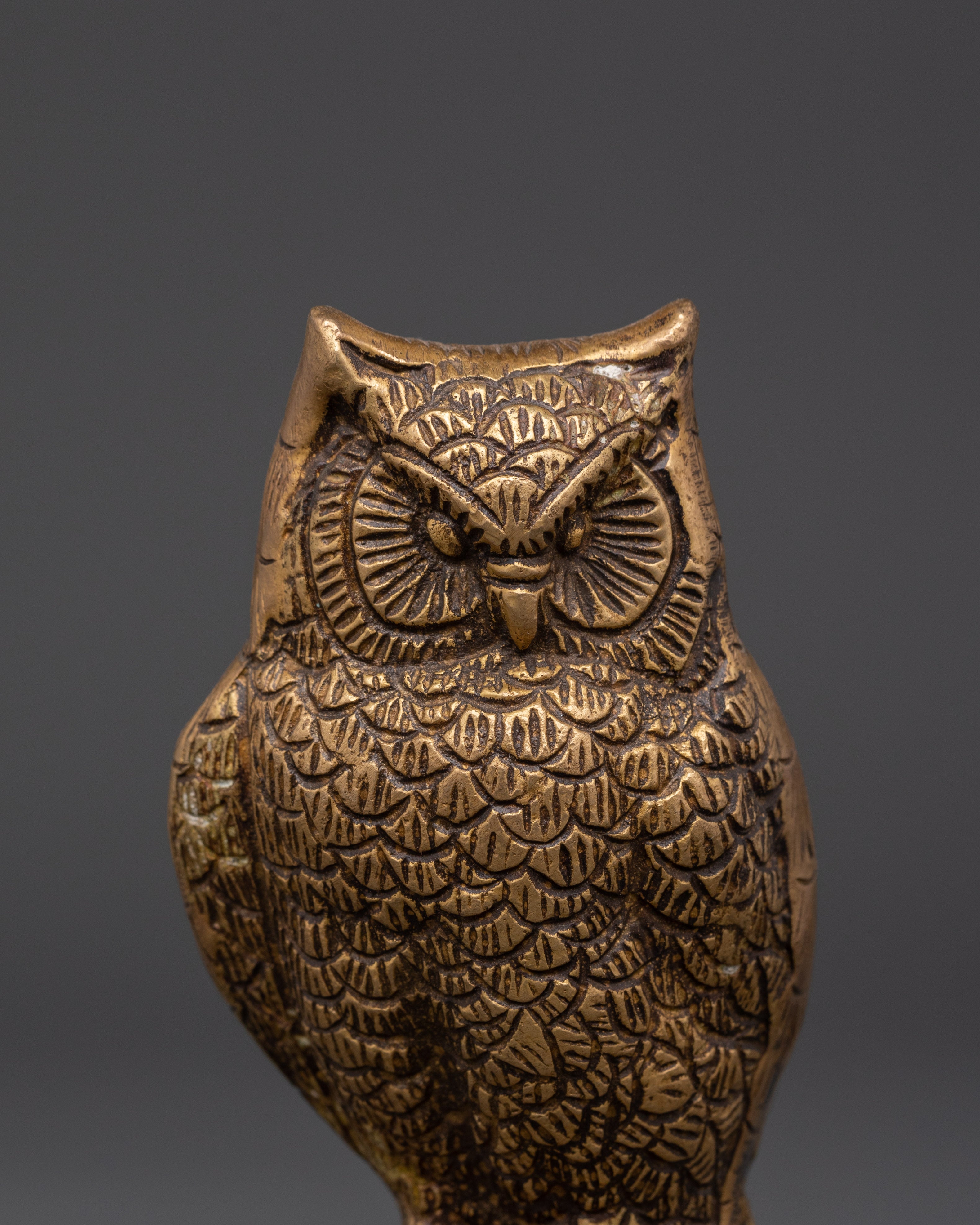 Decorative Owl Figurine | Spiritual Symbol & Good Luck Accent Piece