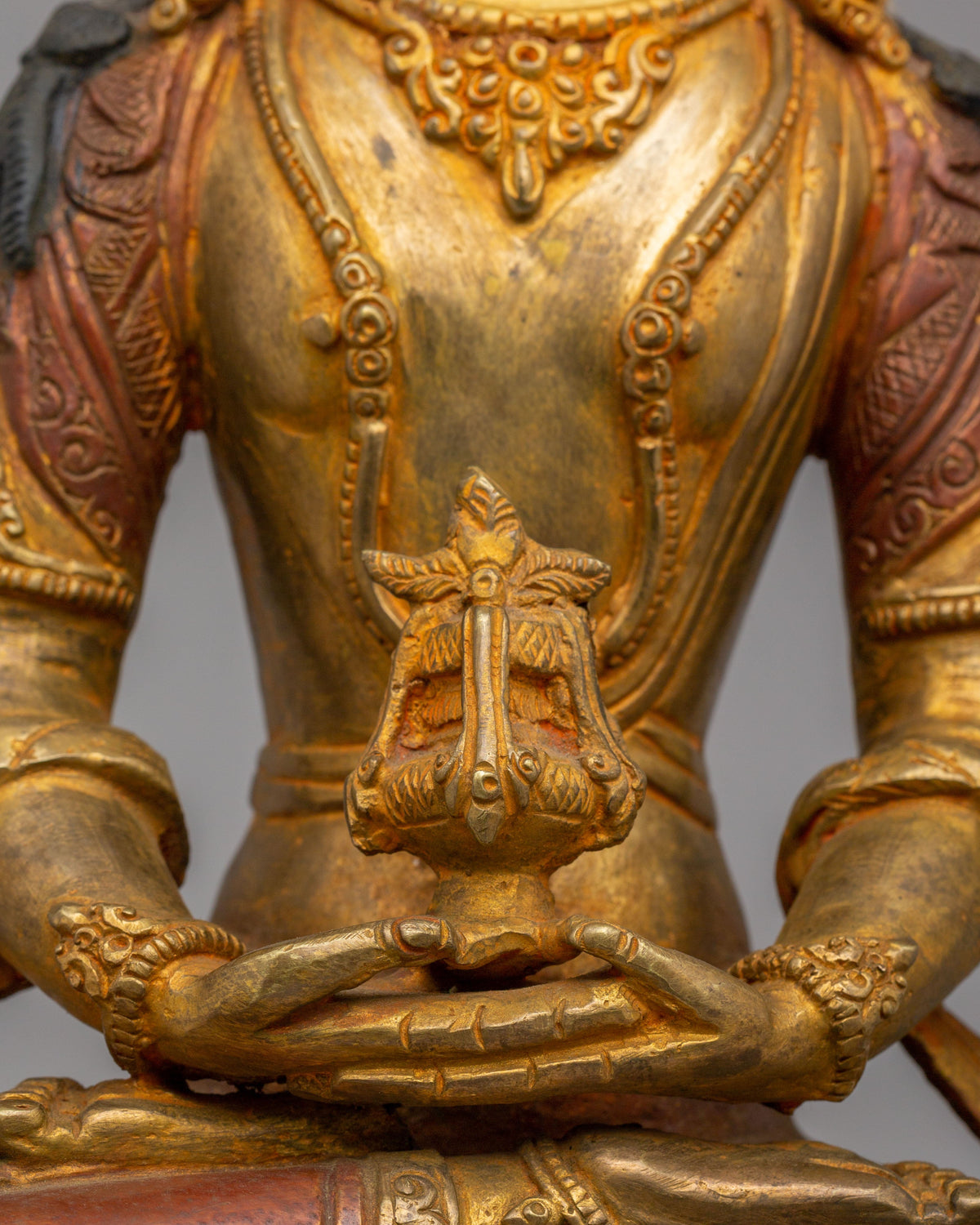 Tibetan Longevity Amitayus Statue | Meditation Altar Decor