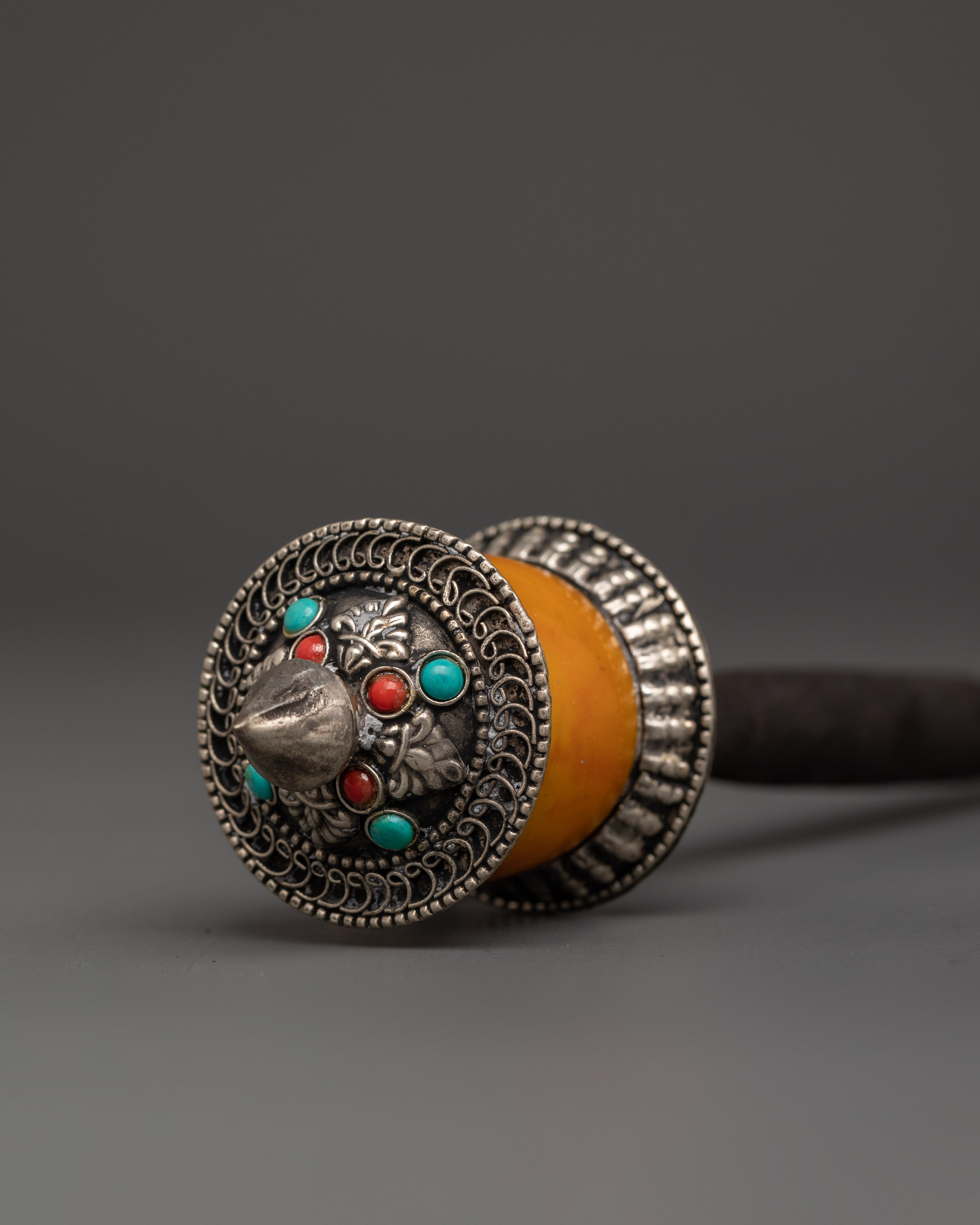Handcrafted Tibetan Mantra Spinner | Tibetan Buddhist Spiritual Prayer Wheel