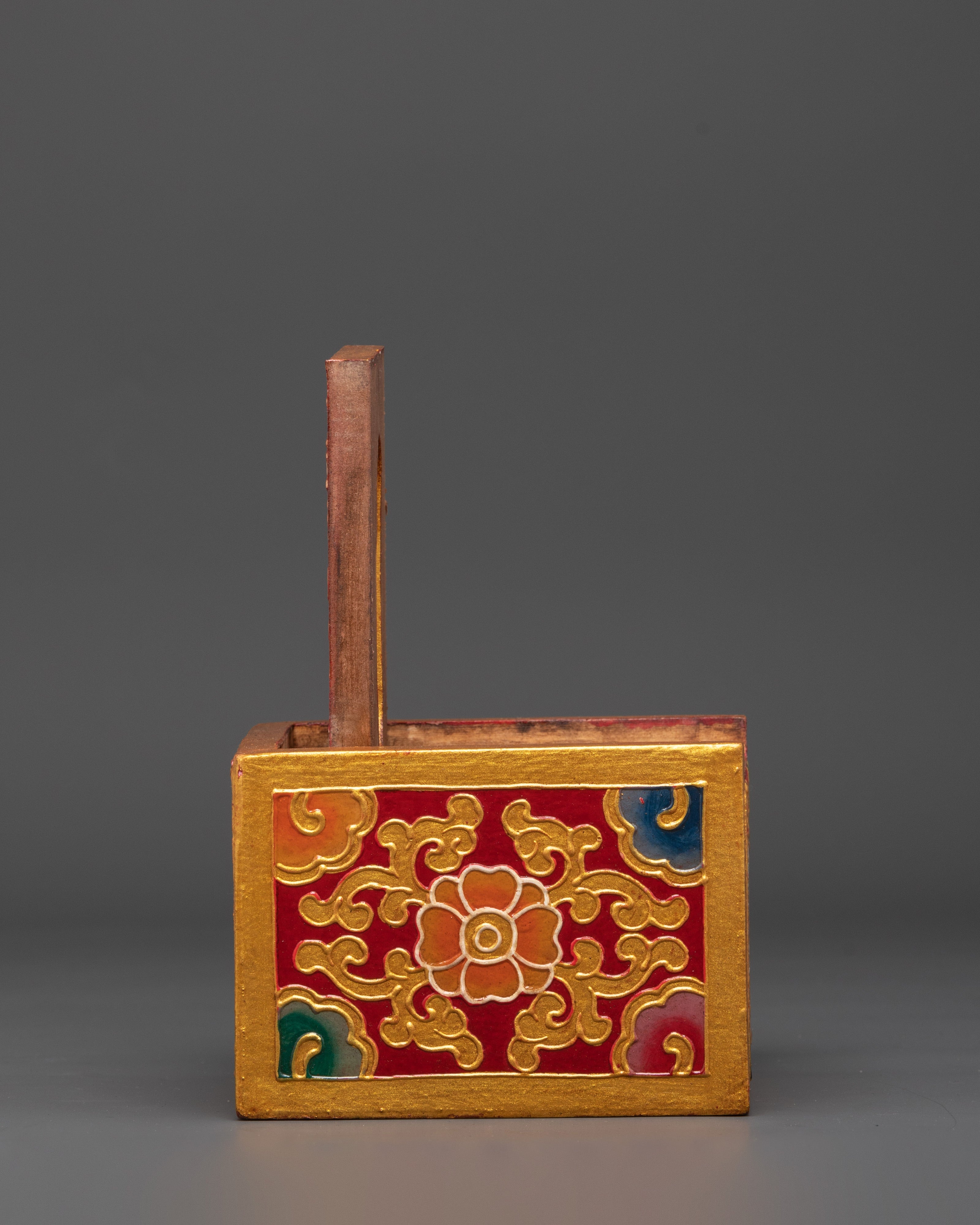 Hand Painted Tibetan Tissue Holder | Wooden Box Home Décor