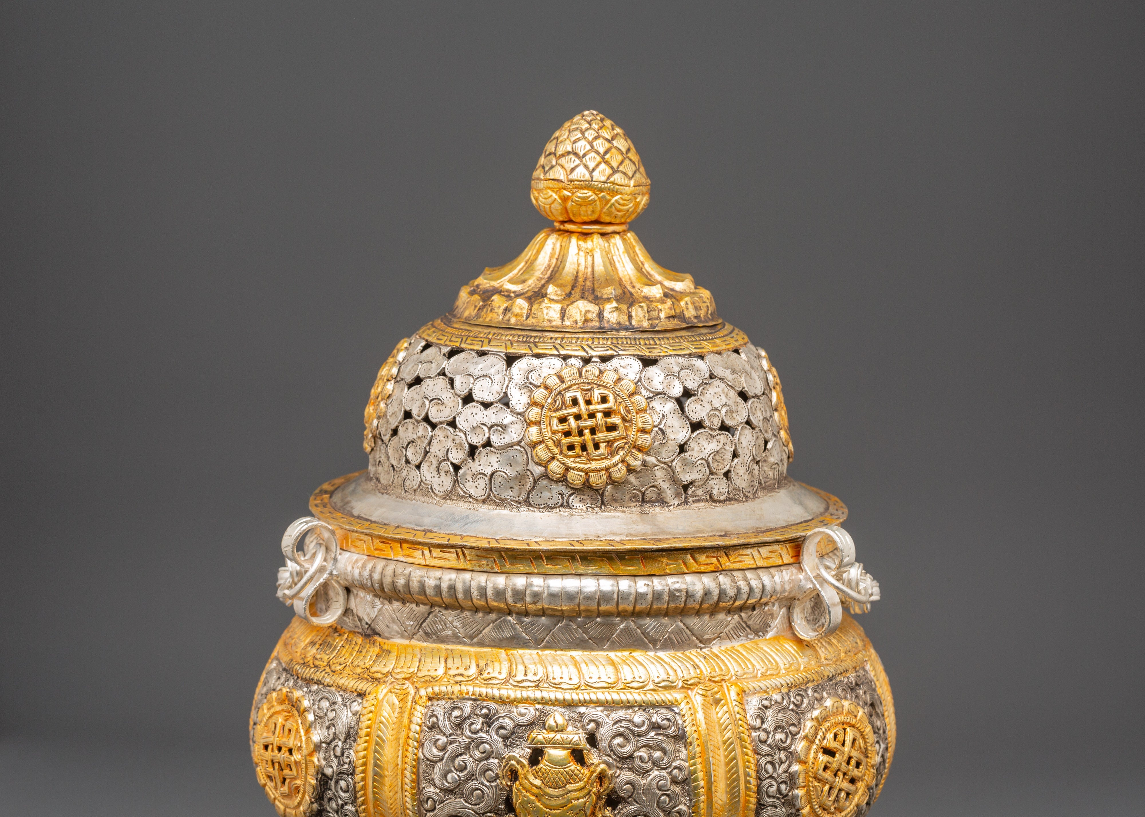 Sacred Golden Incense Burner for Religious Ceremonies | Offerings and Worship