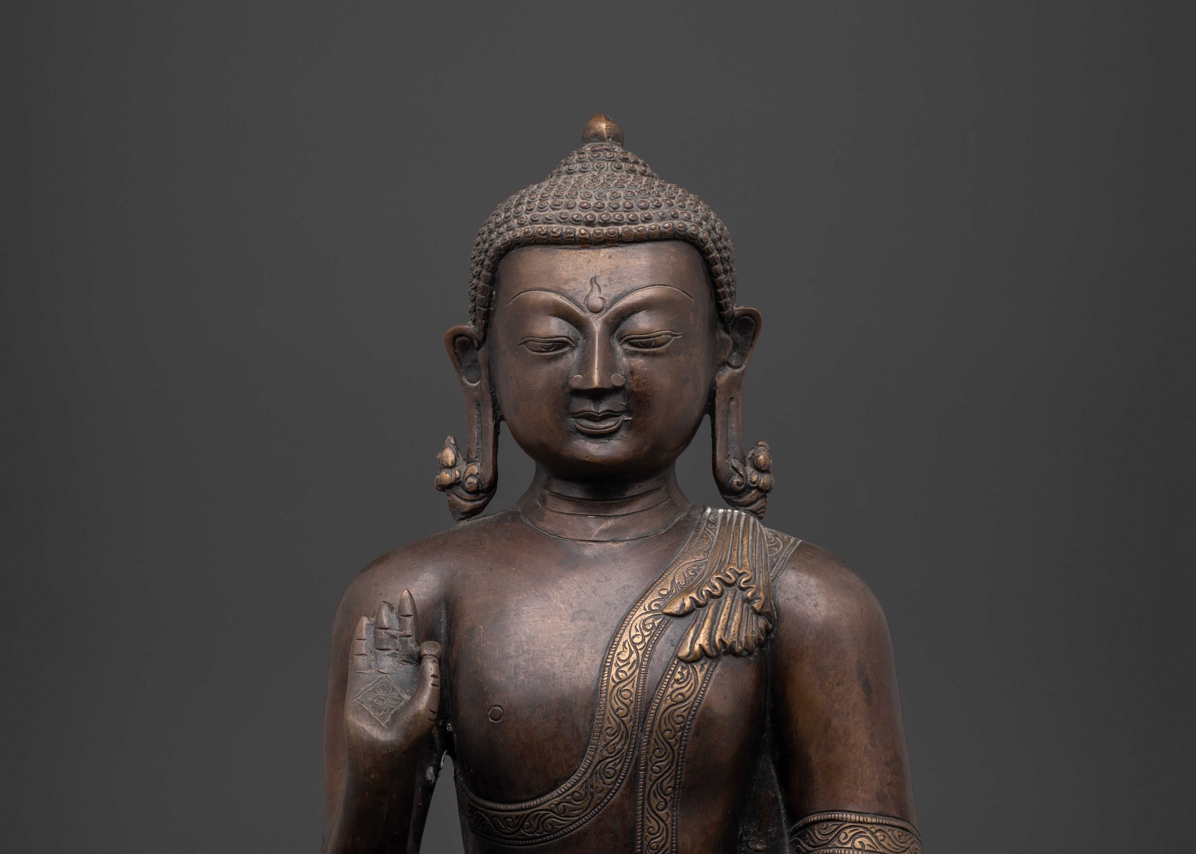 Amogasiddhi Brass Statue | Icon of Fearlessness and Protection