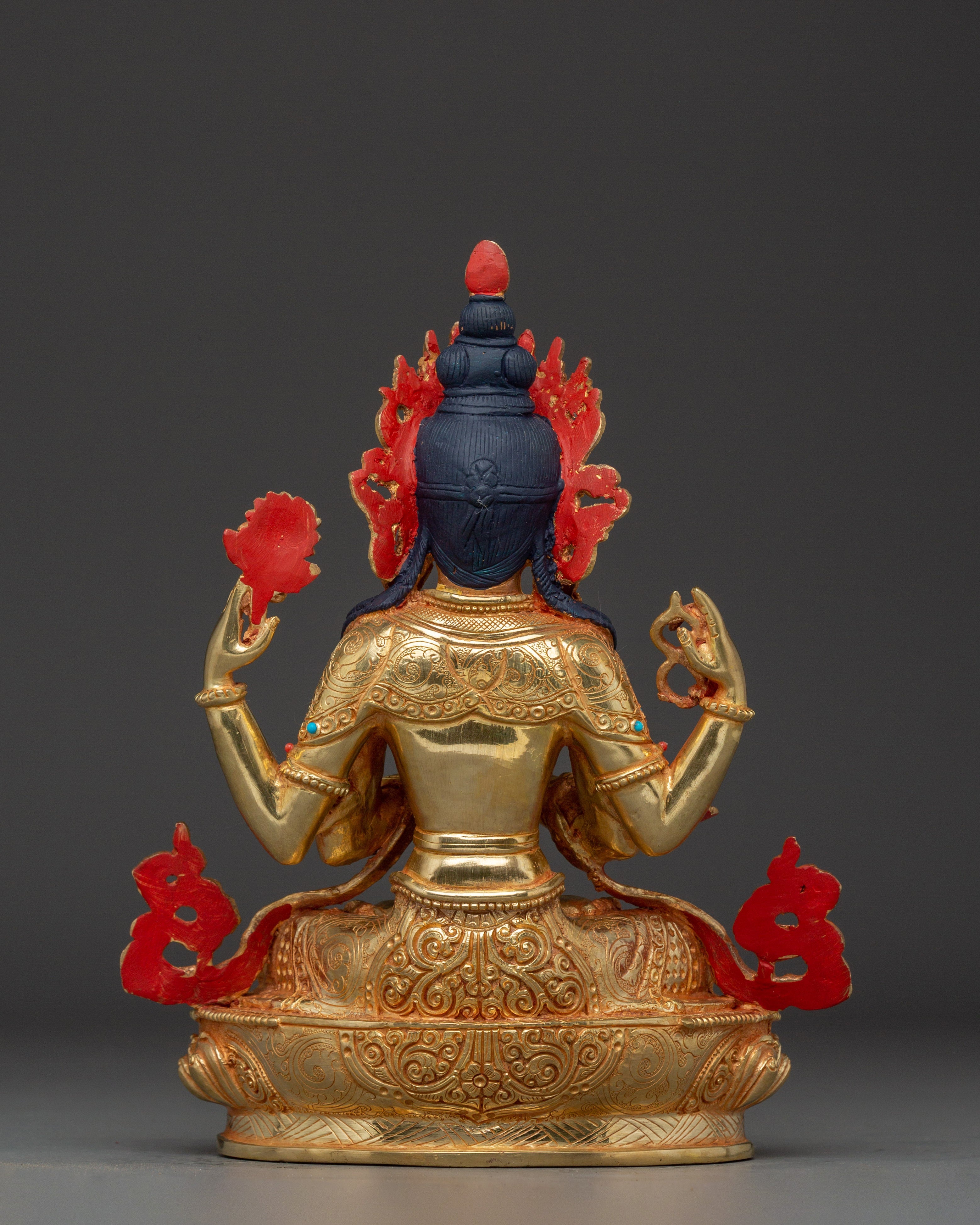 Bodhisattva Four-Armed Chenrezig Artwork | Embodiment of Compassion