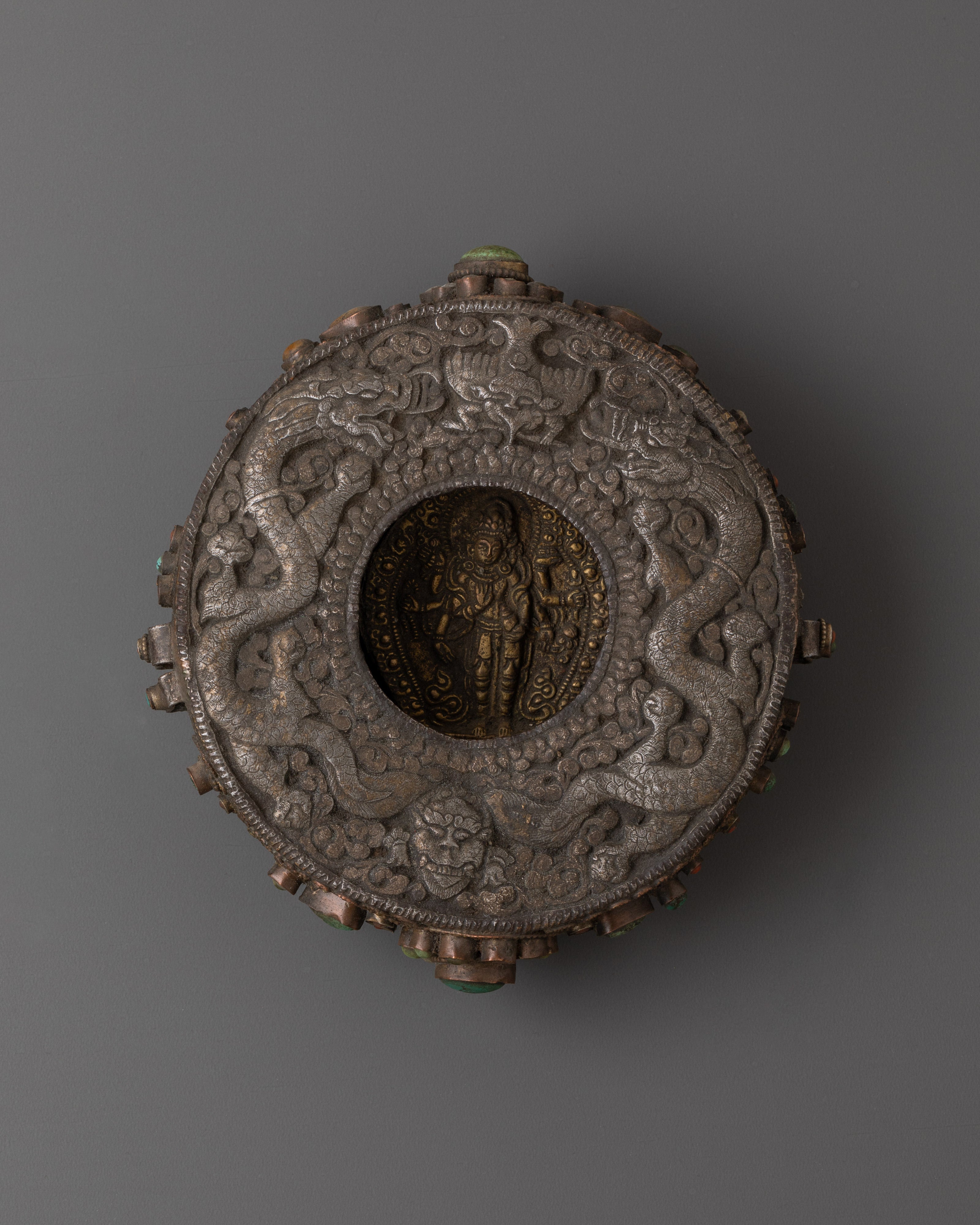 Silver and Brass Ghau Box 