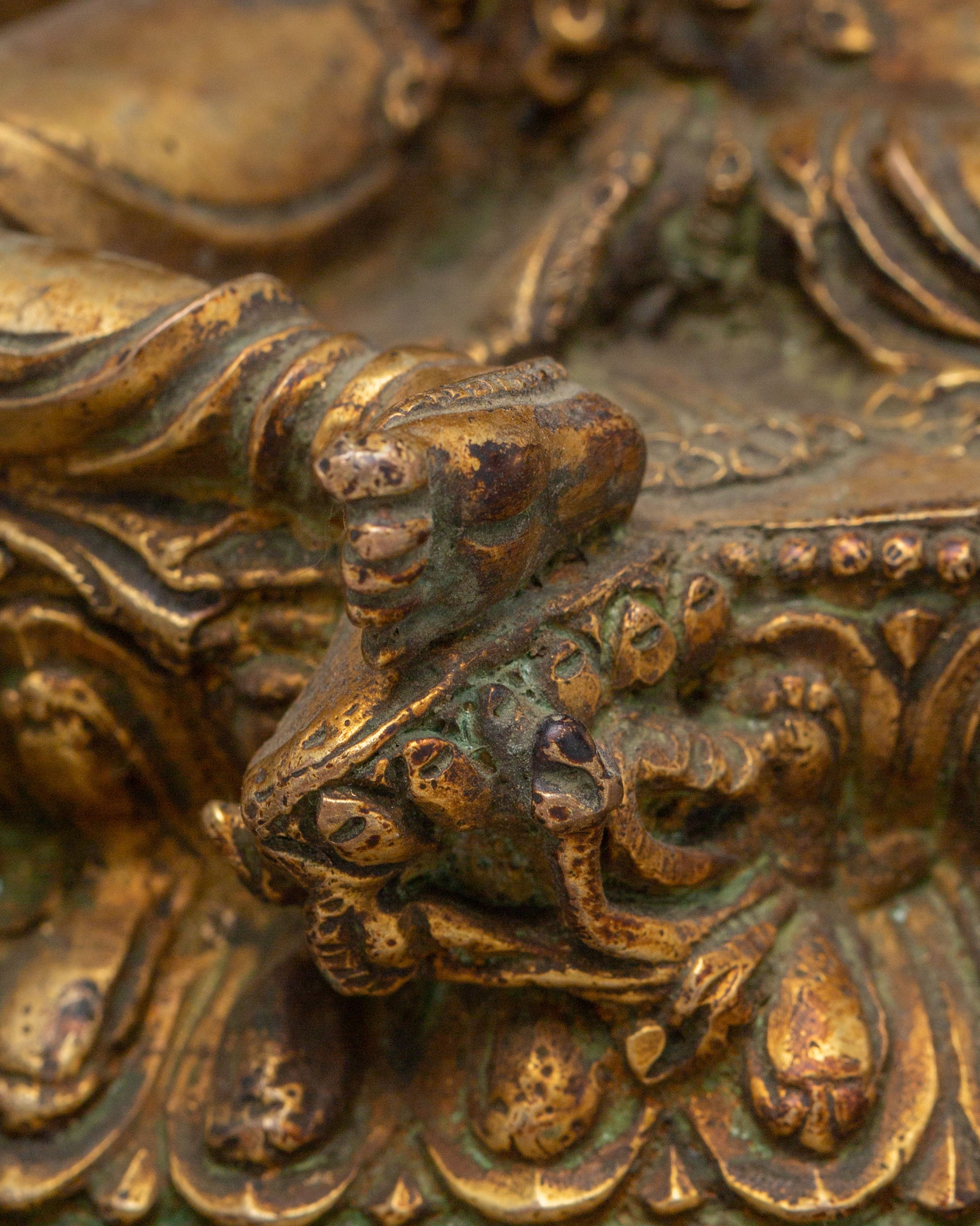 Handmade Buddhist Green Tara Statue | The Mother of Liberation