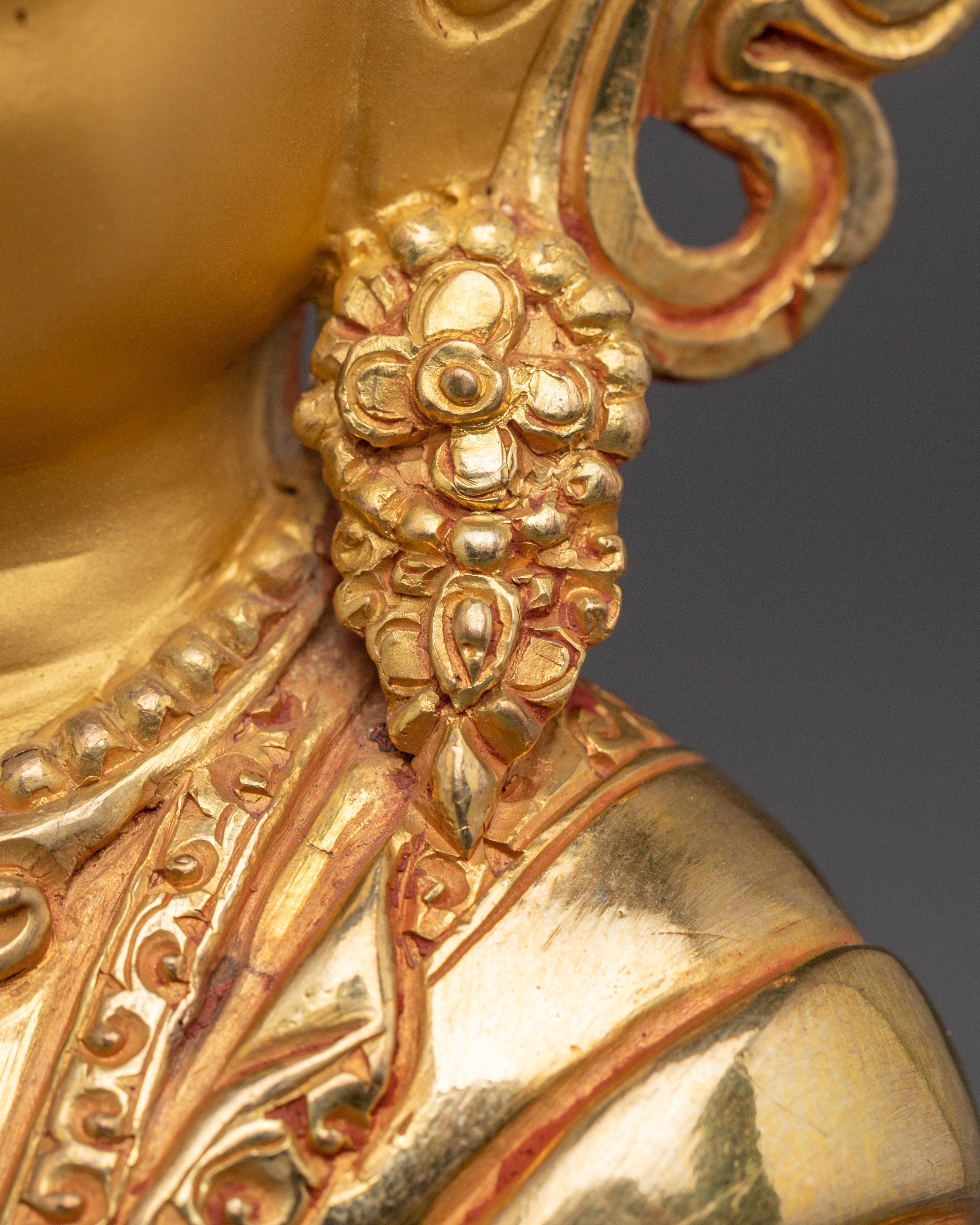 Golden Statue of Historical Gautama Buddha | Shakyamuni Buddha Artwork
