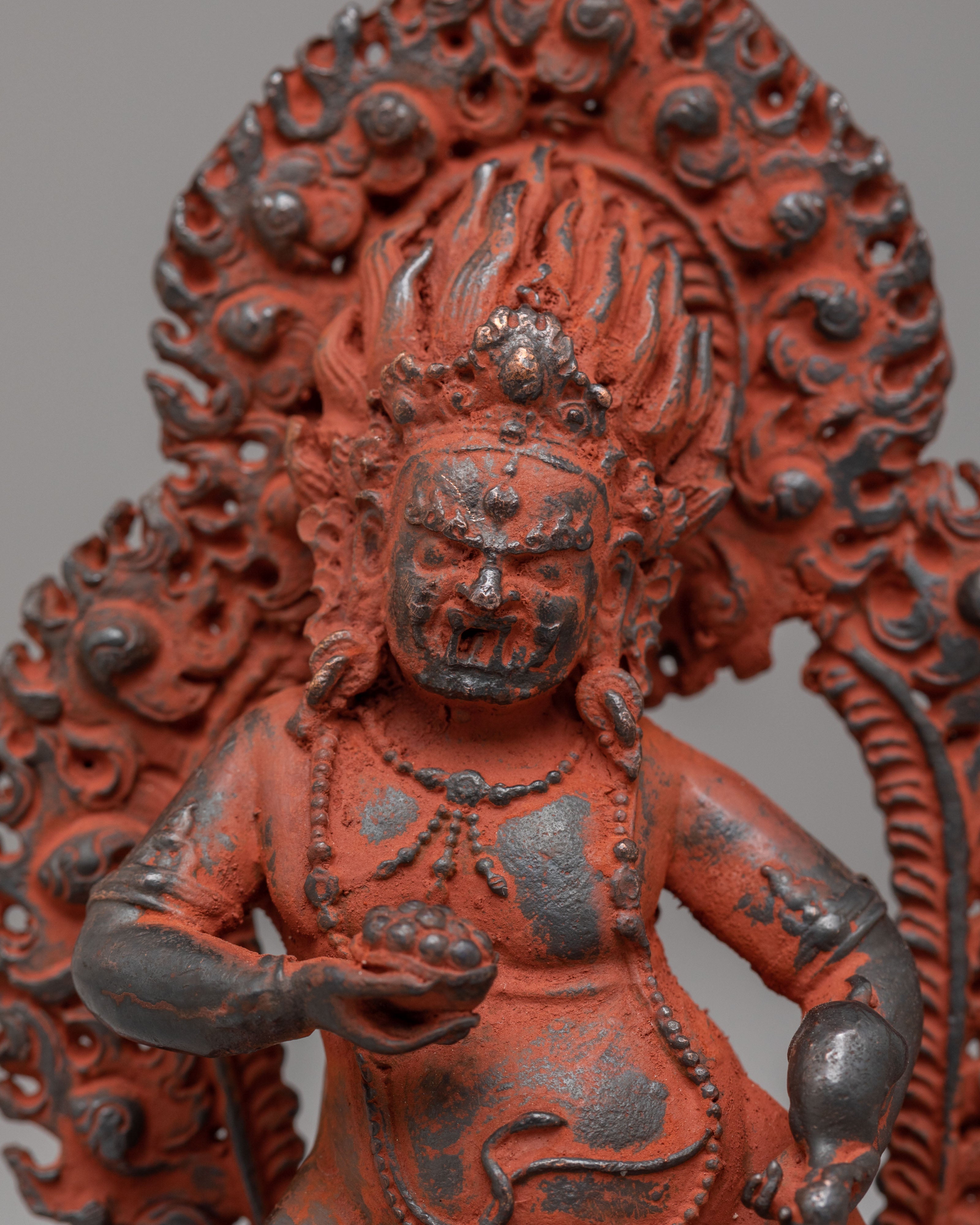 Spiritual Black Dzambhala Statue | Buddhist Wealth Deity