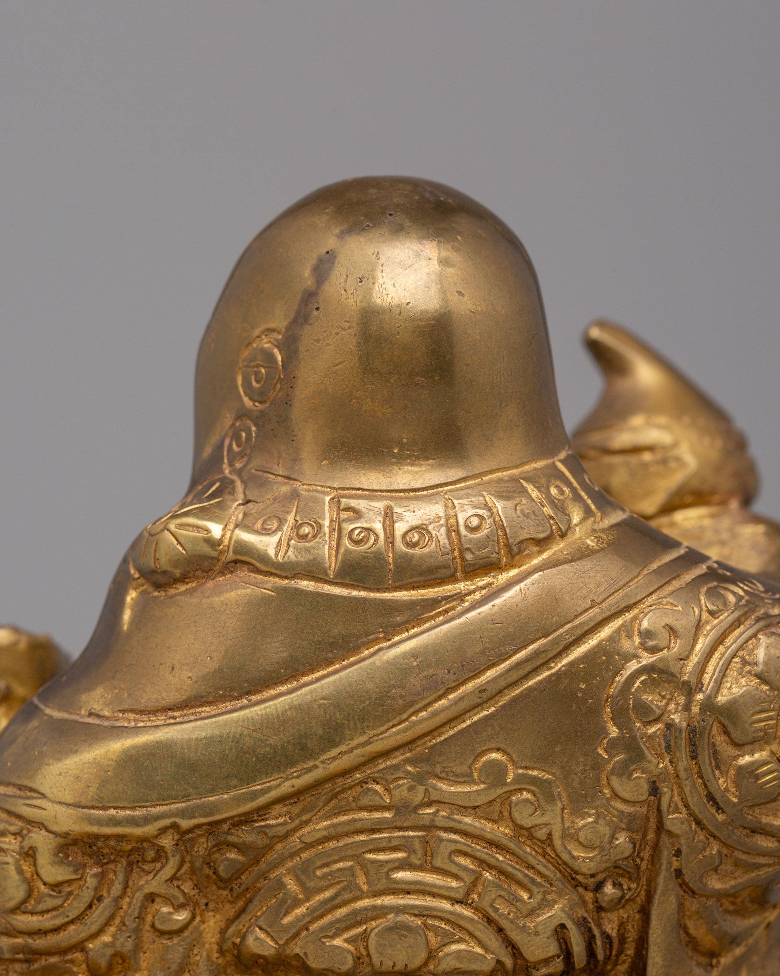 Handmade Laughing Buddha Statue | Brass Happy Buddha for Home Decor and Prosperity
