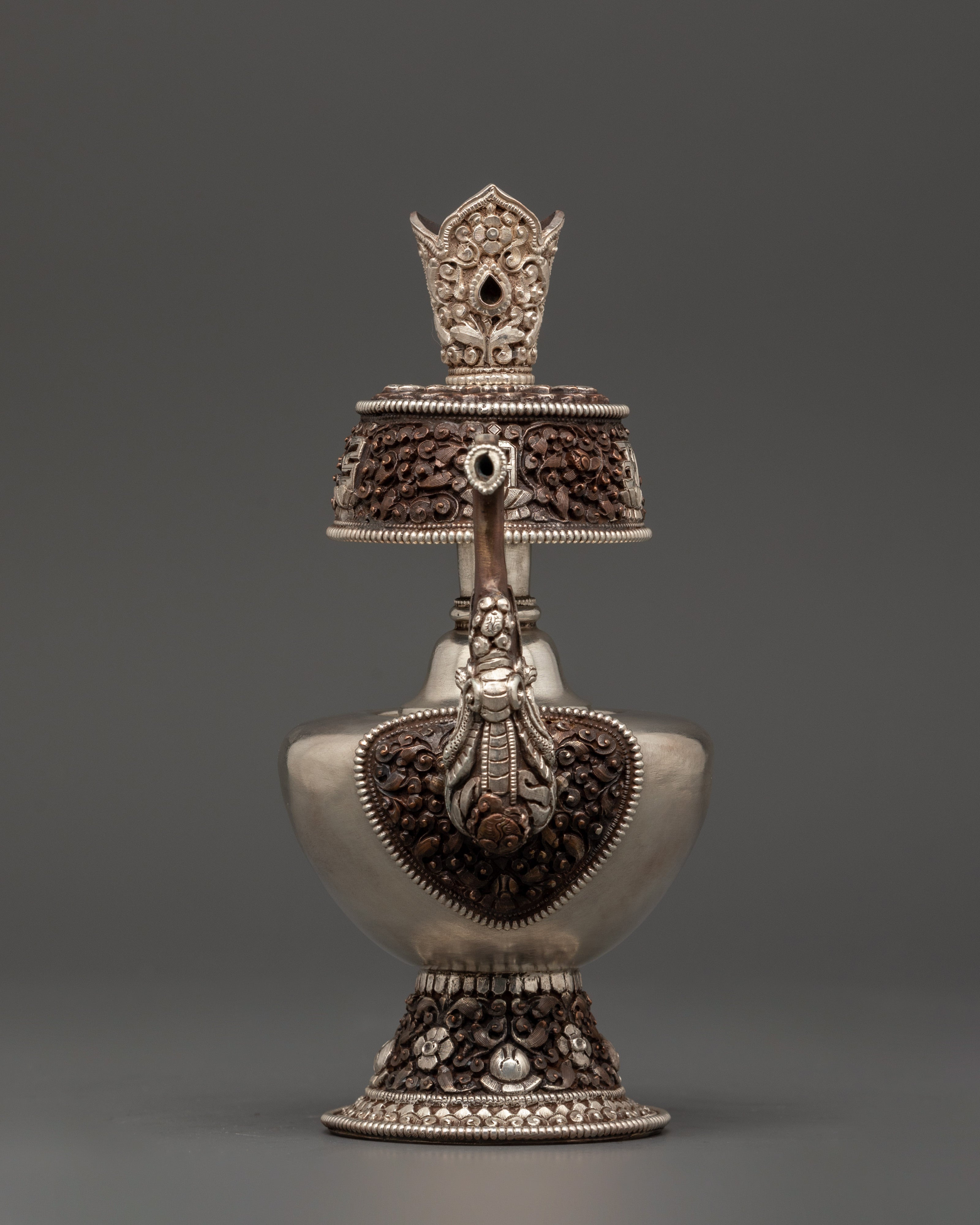 Oxidized Copper Water Vase Bhumba set |  Sacred Temple Decor