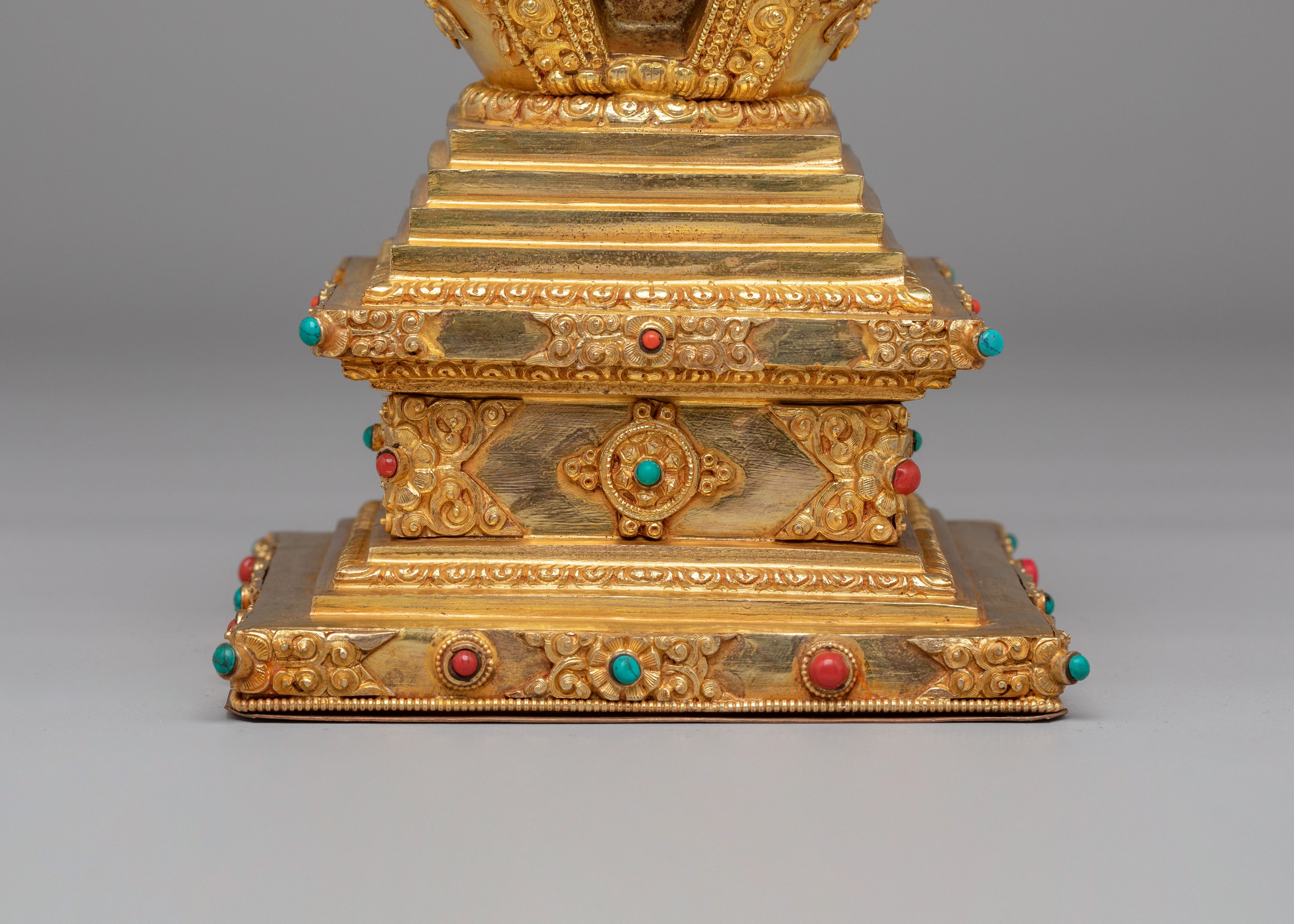 Traditional Altar Enlightenment Stupa | Handmade Tibetan Ritual Stupa