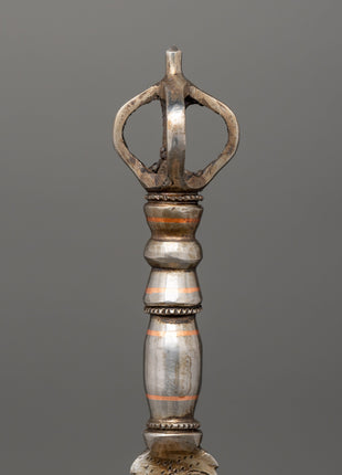 Tibetan Vajra Sacred Knife |  Handcrafted Iron Ritual Tool