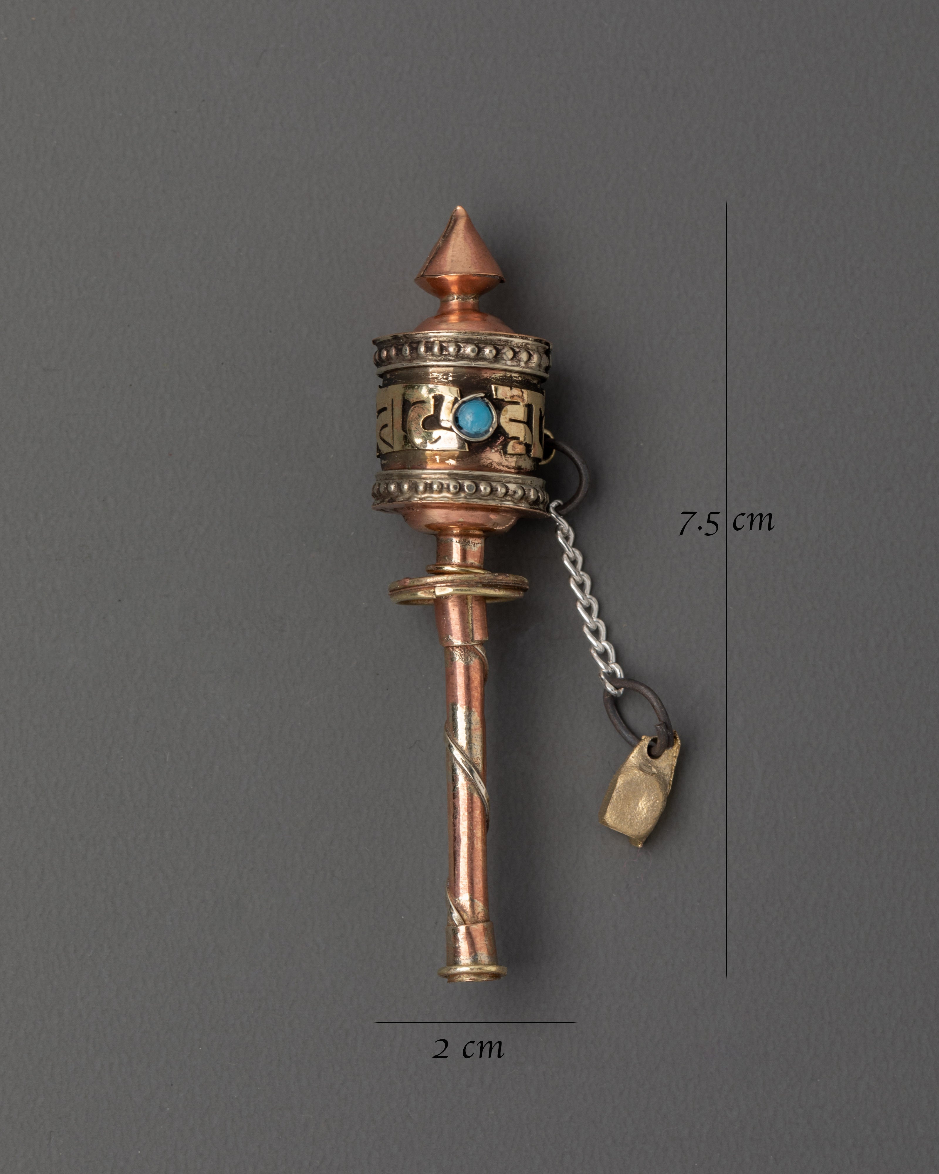 Prayer Wheel Spiritual Buddhist Altar Tool | Sacred Meditation Accessory