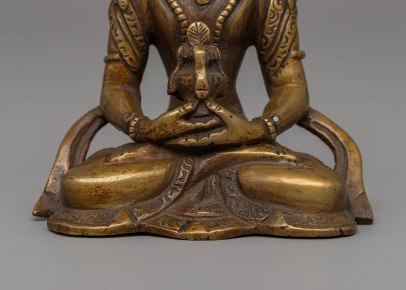 Handcrafted Deity of Long life Amitayus Statue | A Symbol of Enlightenment